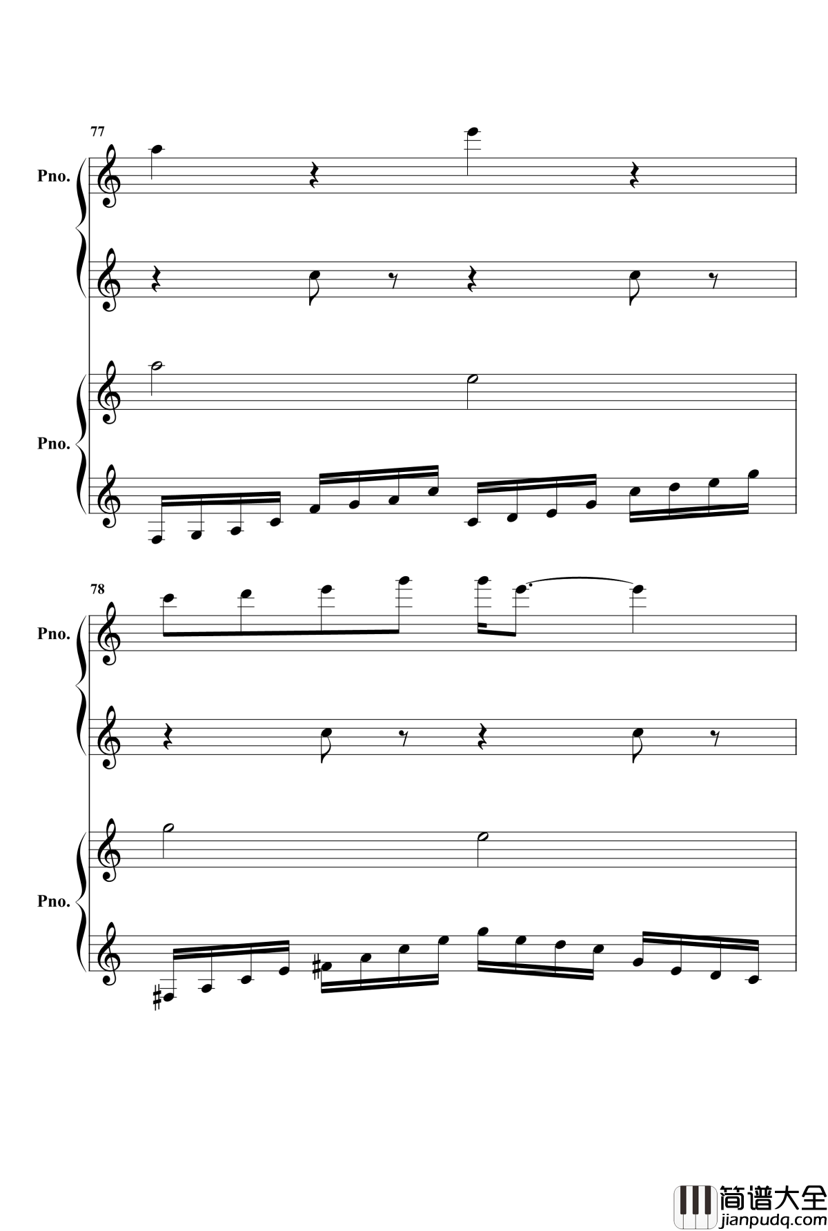 欢沁钢琴谱_两架钢琴_林海