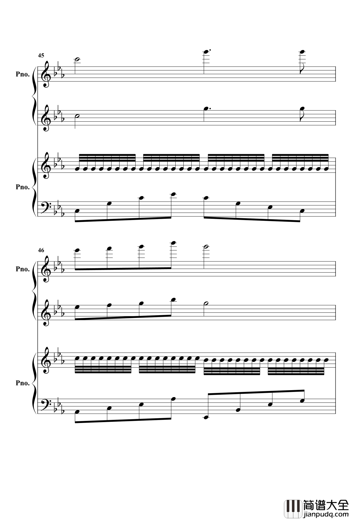 欢沁钢琴谱_两架钢琴_林海