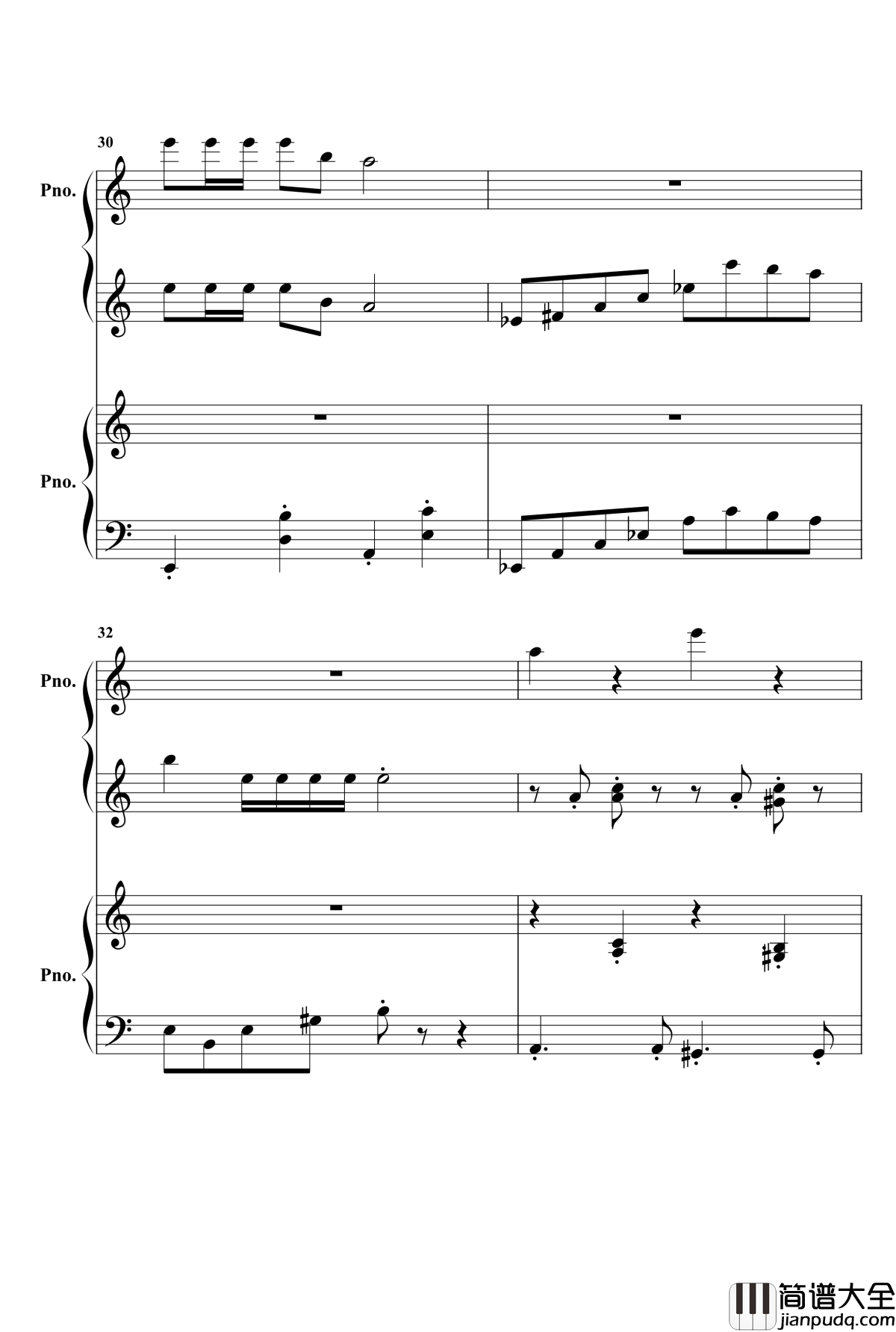 欢沁钢琴谱_两架钢琴_林海