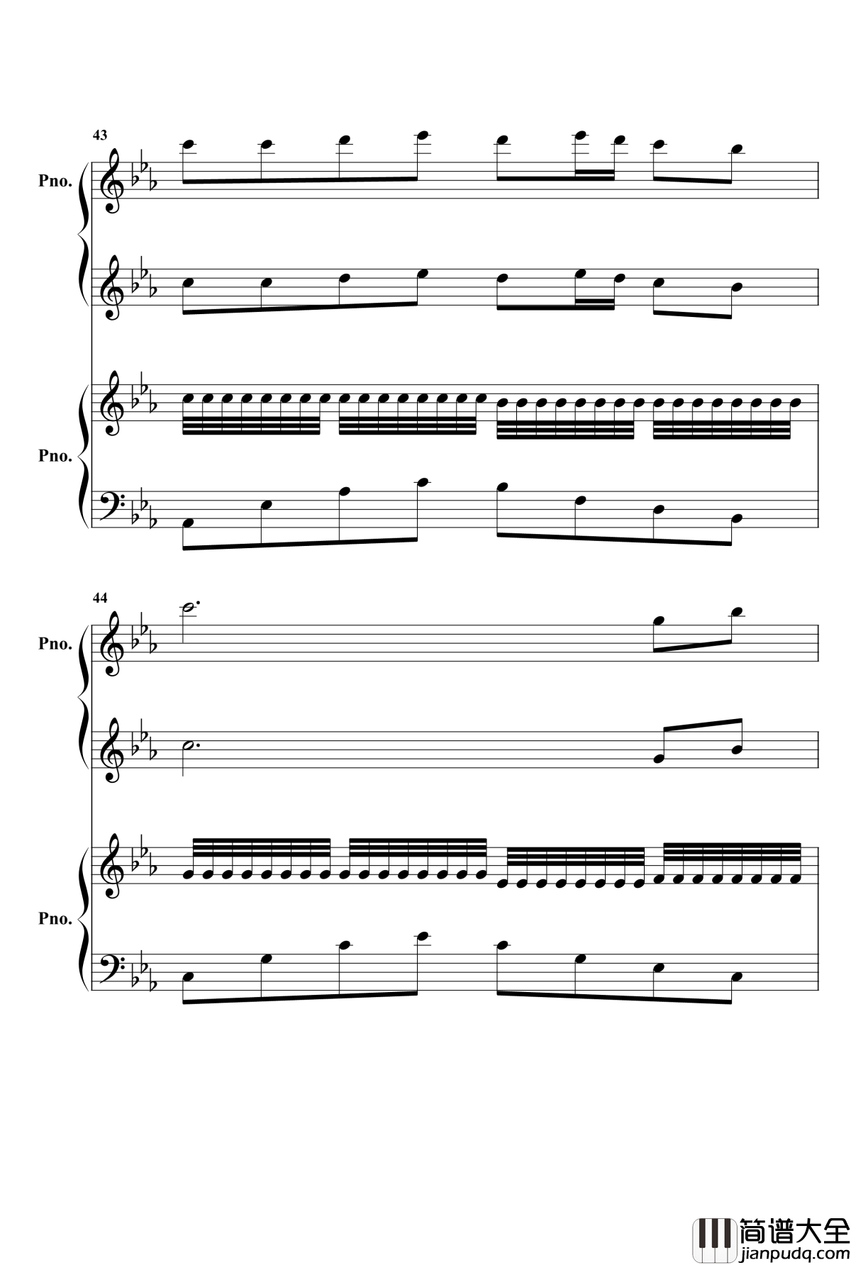 欢沁钢琴谱_两架钢琴_林海