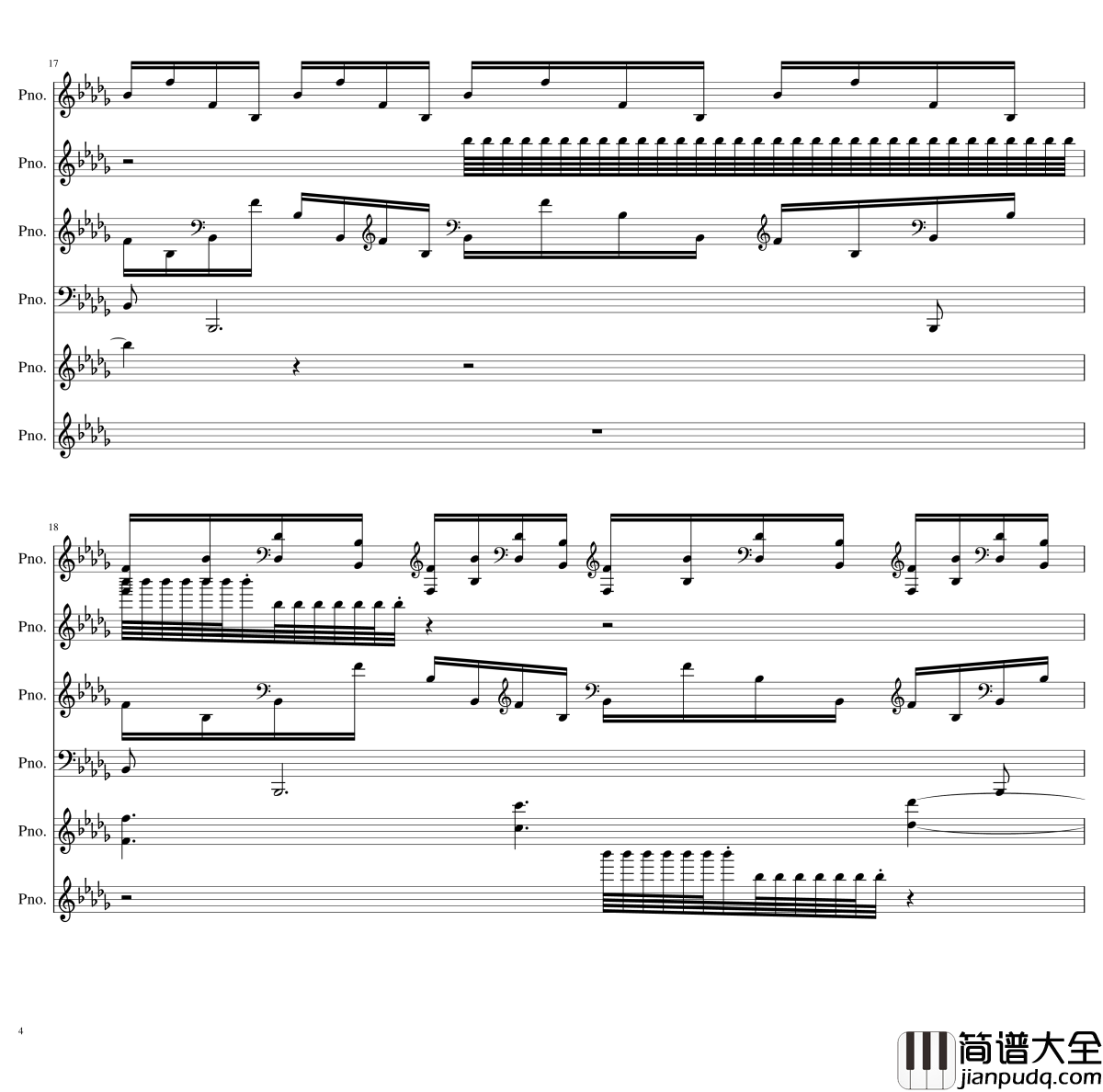 两小时挑战钢琴谱__黑化