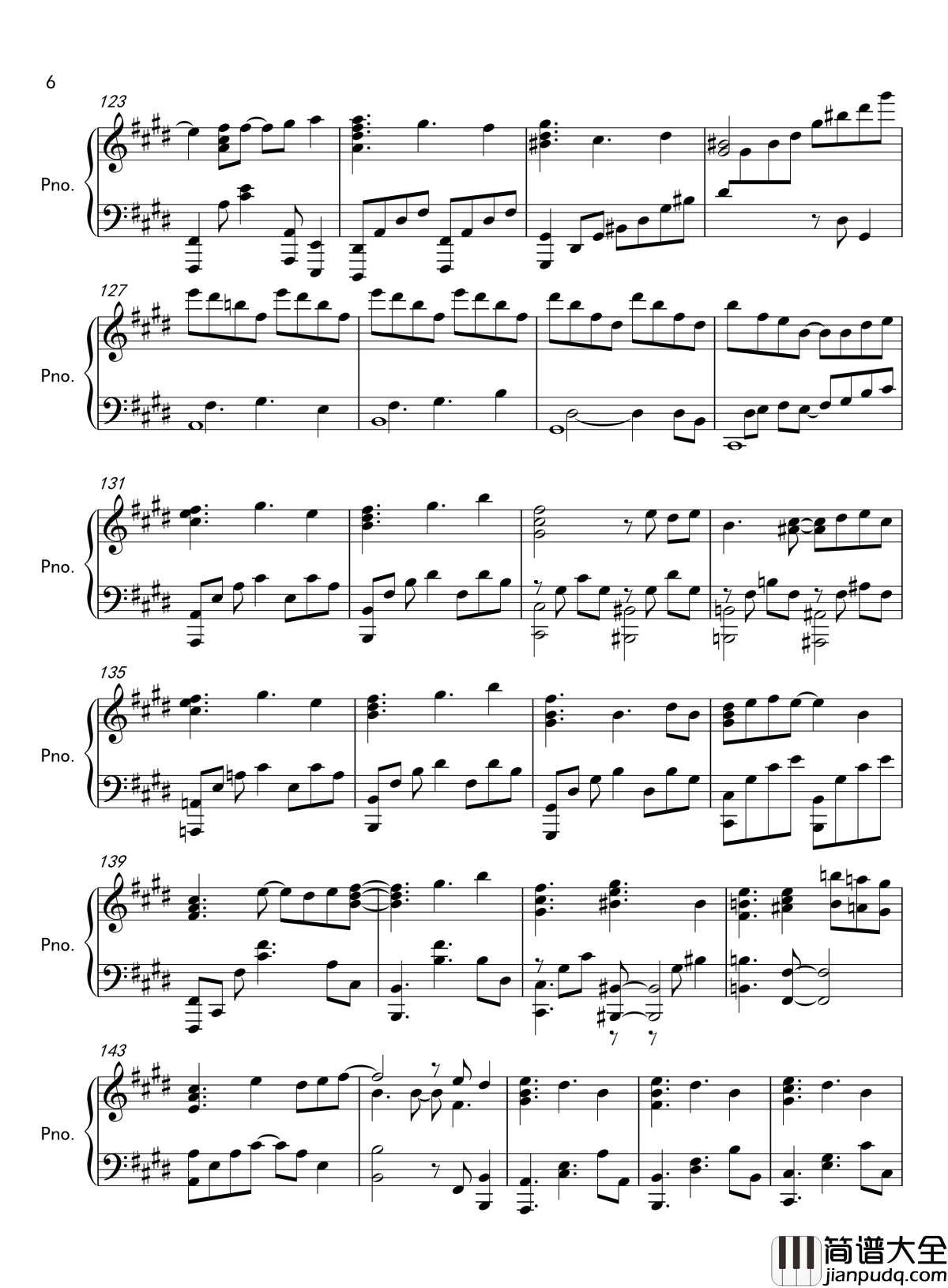 届かない恋钢琴谱_传达不到的爱恋_路人女主的养成方法