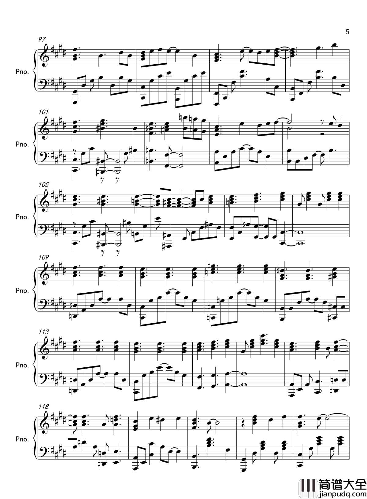 届かない恋钢琴谱_传达不到的爱恋_路人女主的养成方法