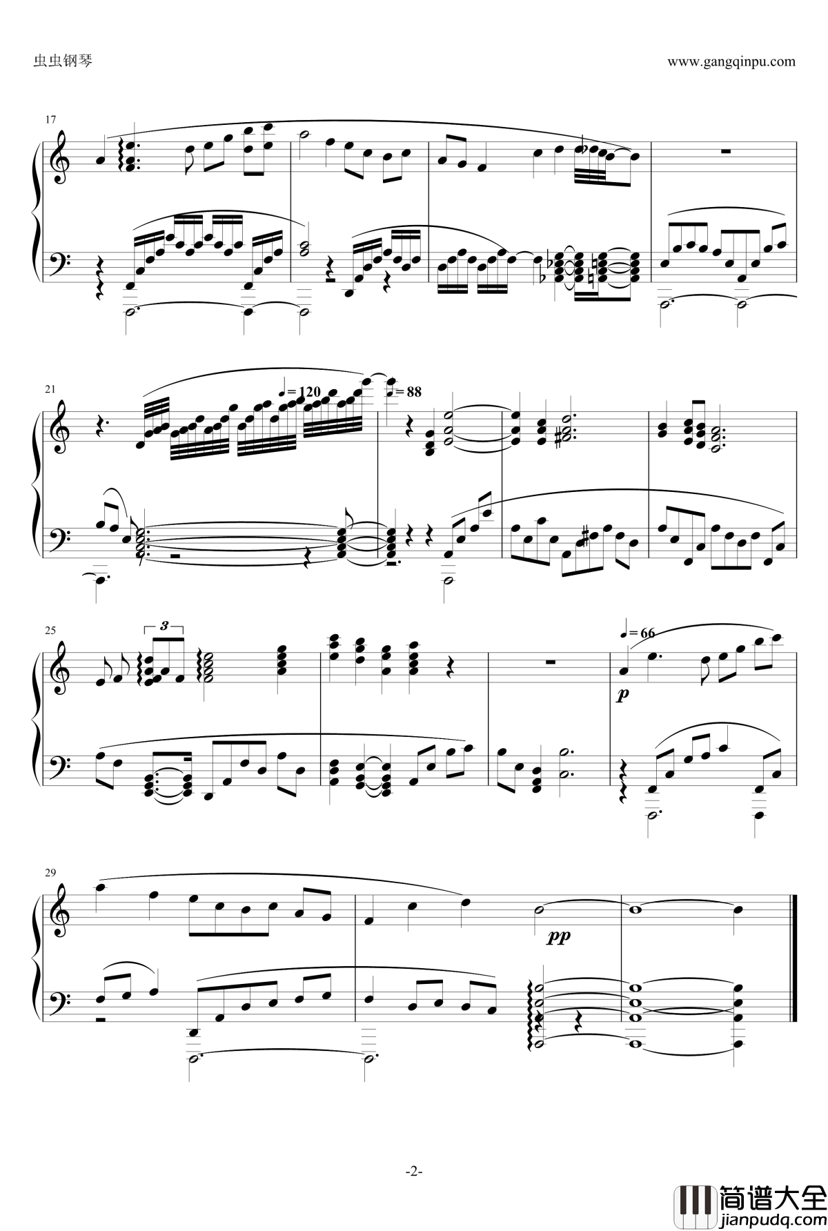 黒闇と白雪钢琴谱_クルザス西部高地：夜～_祖坚正庆