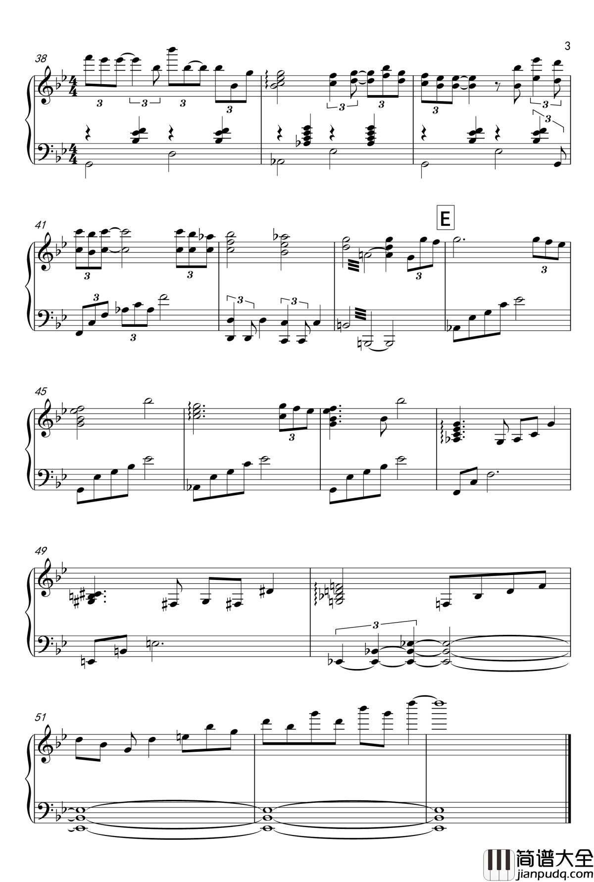 一去不返的时光钢琴谱_武道馆live版_久石让