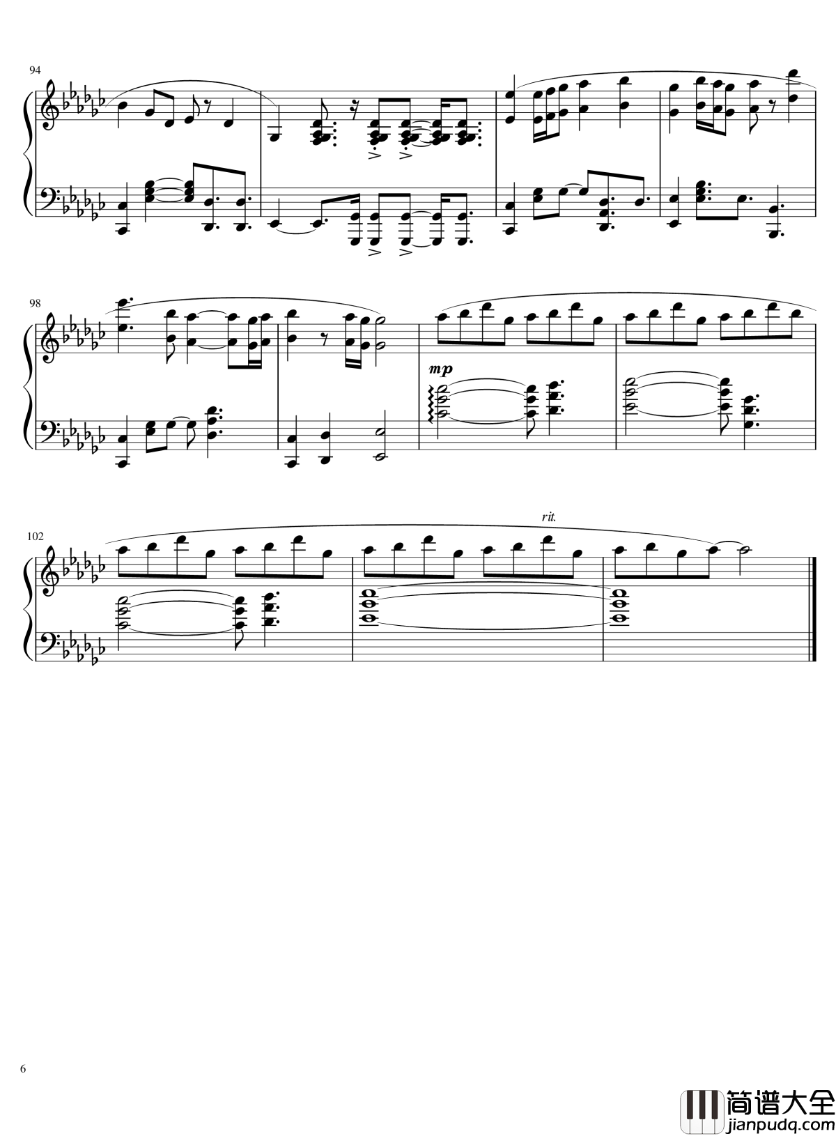 打上花火钢琴谱_米泽玄师