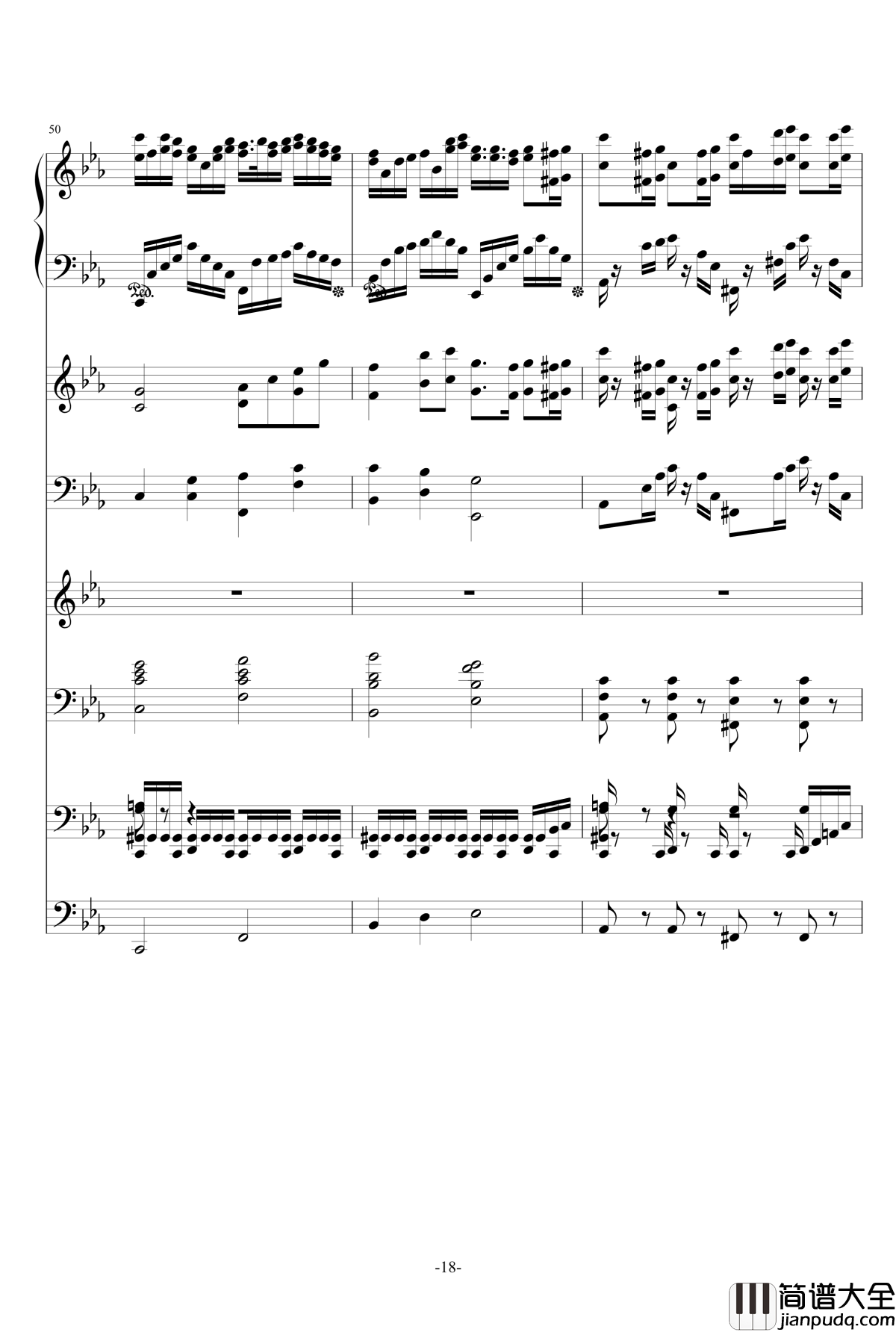 克罗地亚第五号狂想曲钢琴谱_ellocz