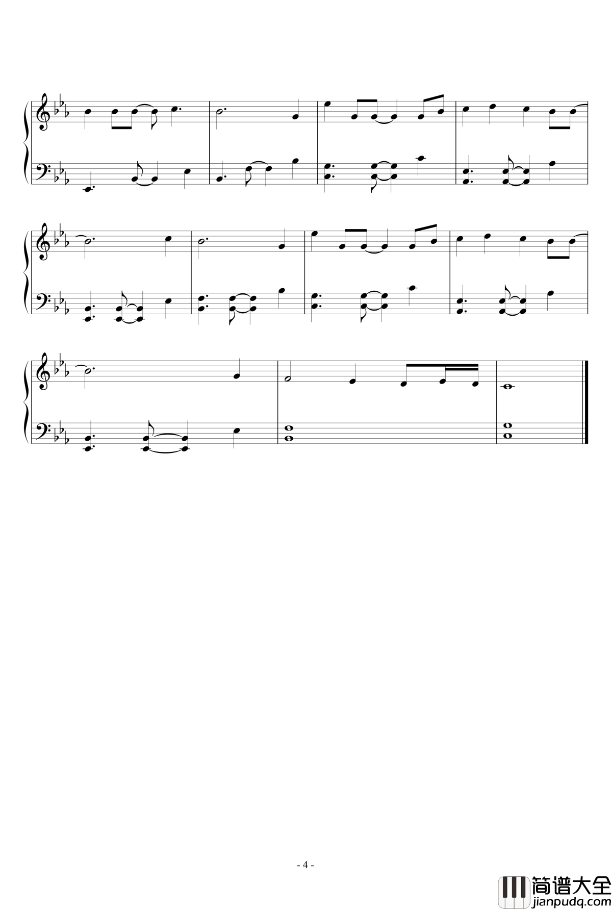 stay_with_me钢琴谱_朴灿烈