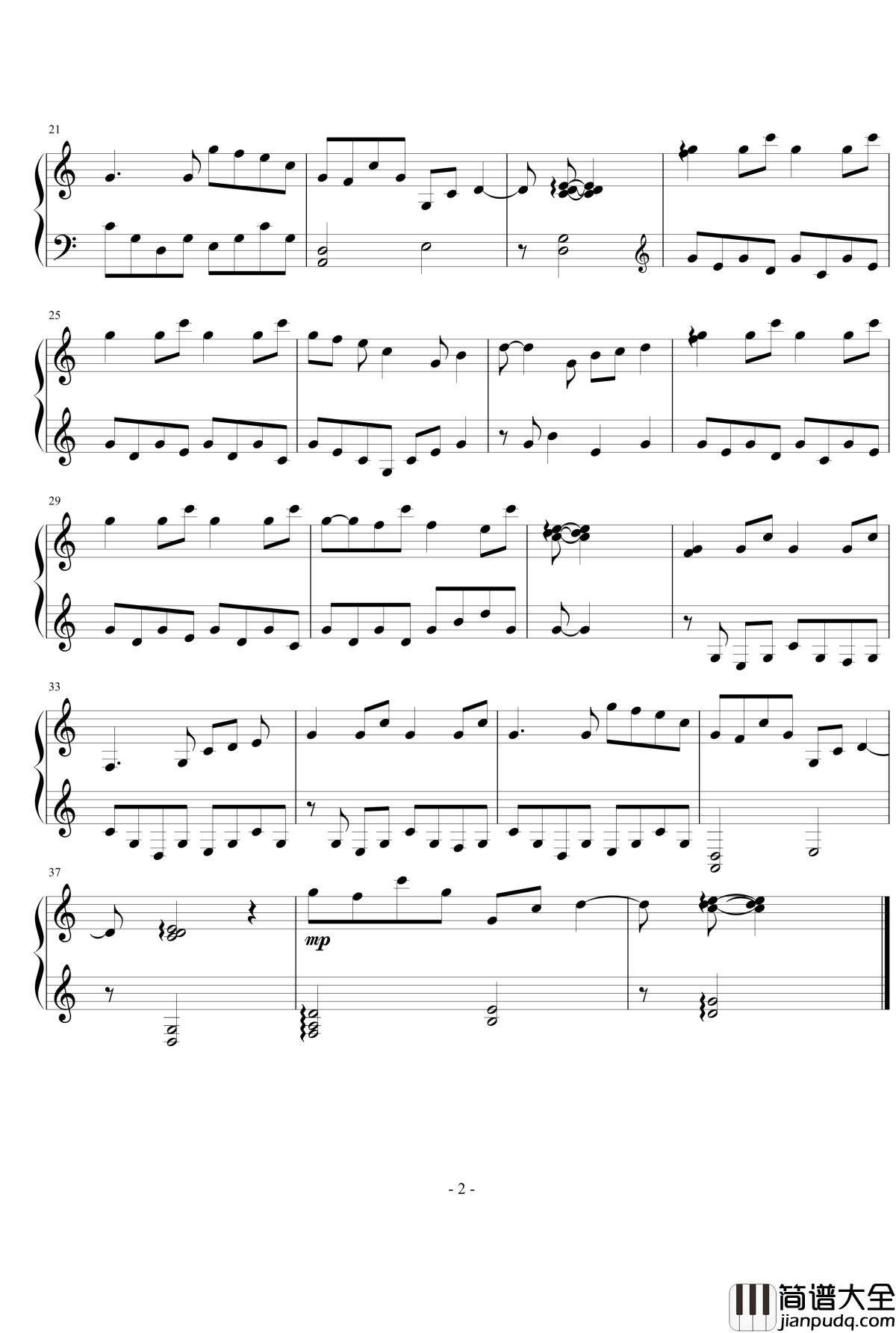 补魔神曲钢琴谱_Fate_kaleid_liner