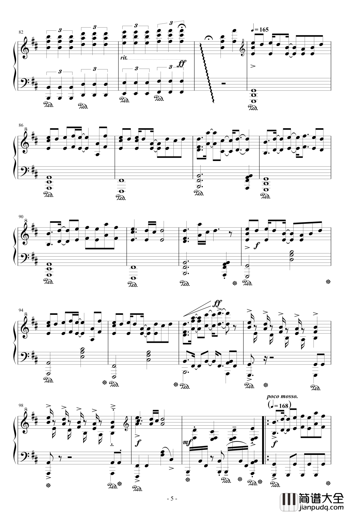 Piano_Ninja钢琴谱_触手猴