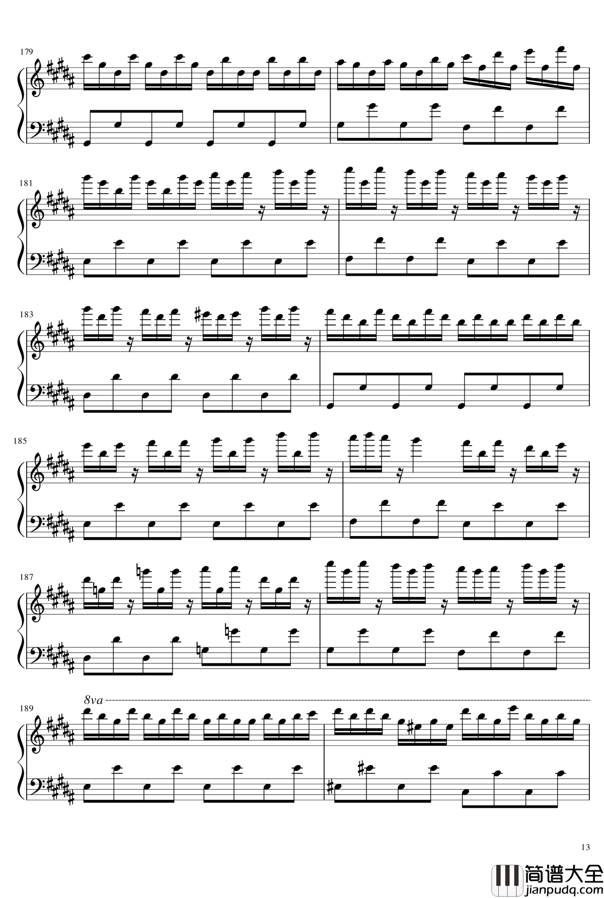 freedom_dive钢琴谱_xi