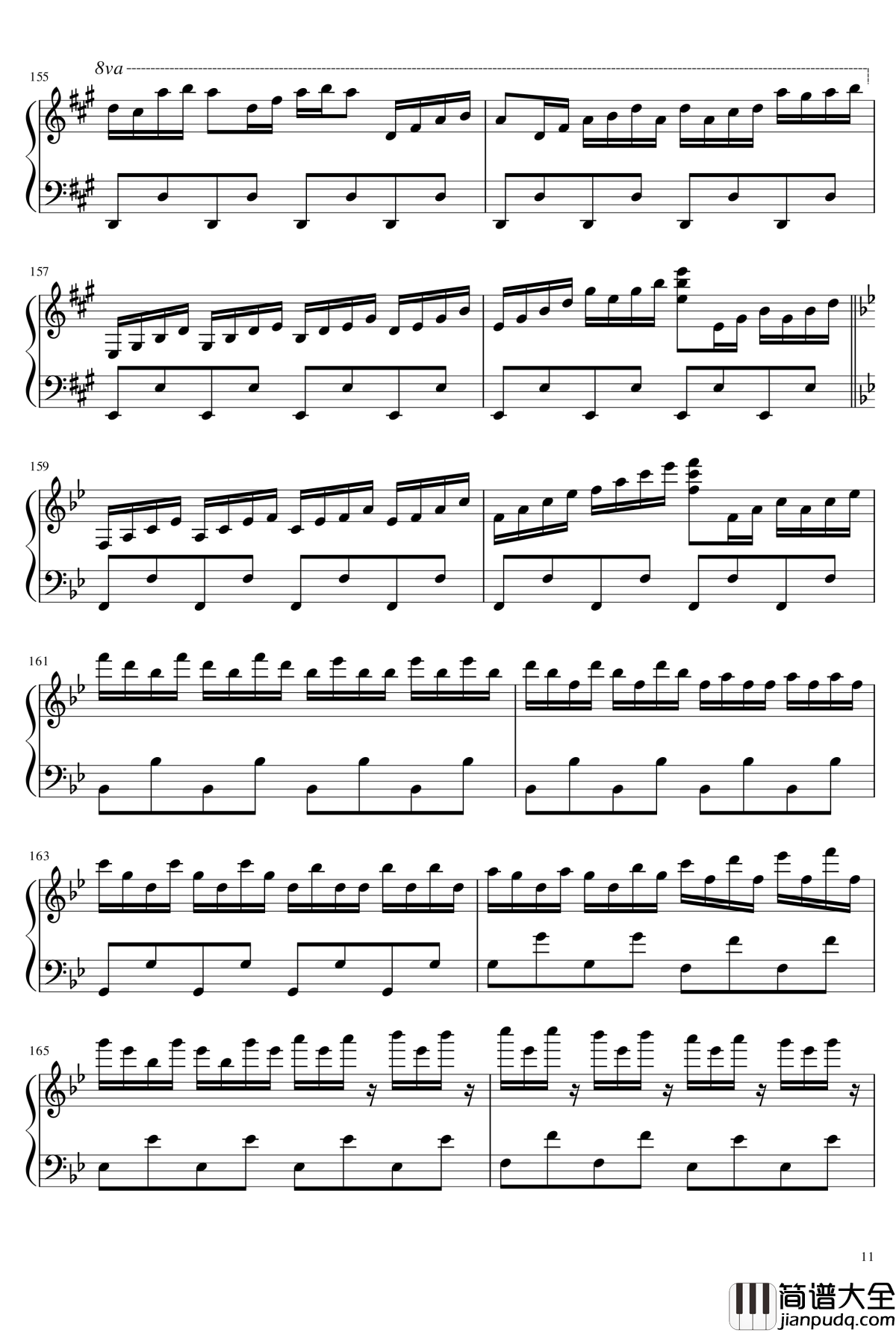 freedom_dive钢琴谱_xi