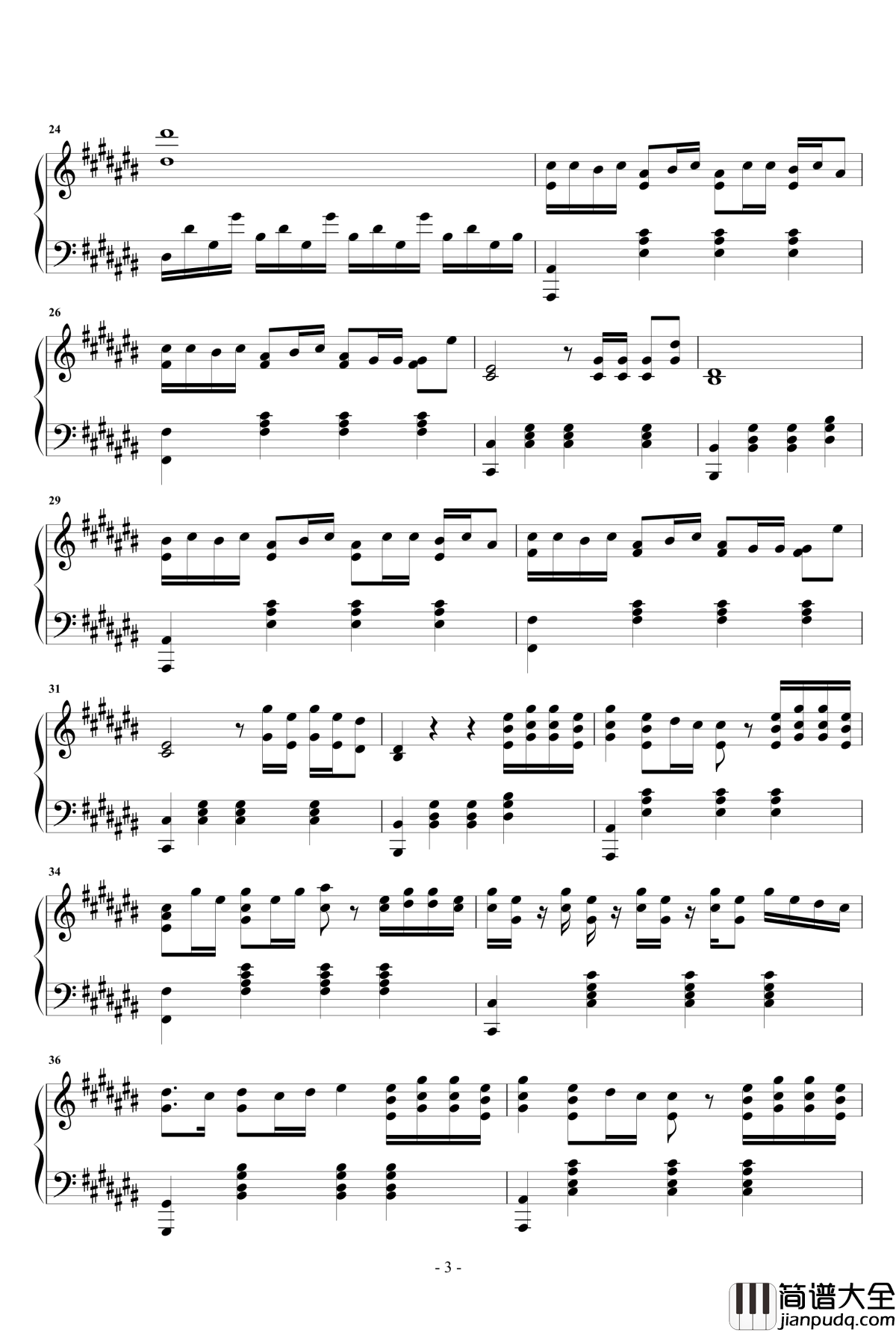 Try_独奏谱钢琴谱_冯曦妤