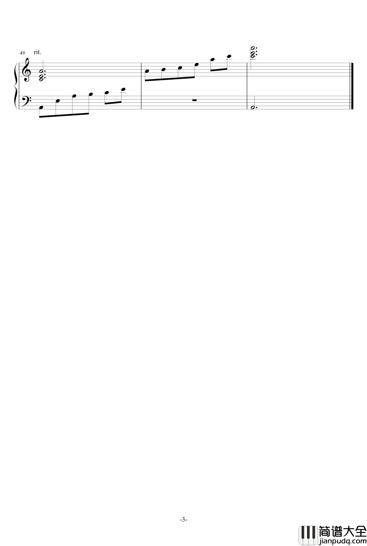 Lost_Memory钢琴谱_四月_xxxHolic__S.E.N.S._日灵异事件簿OST