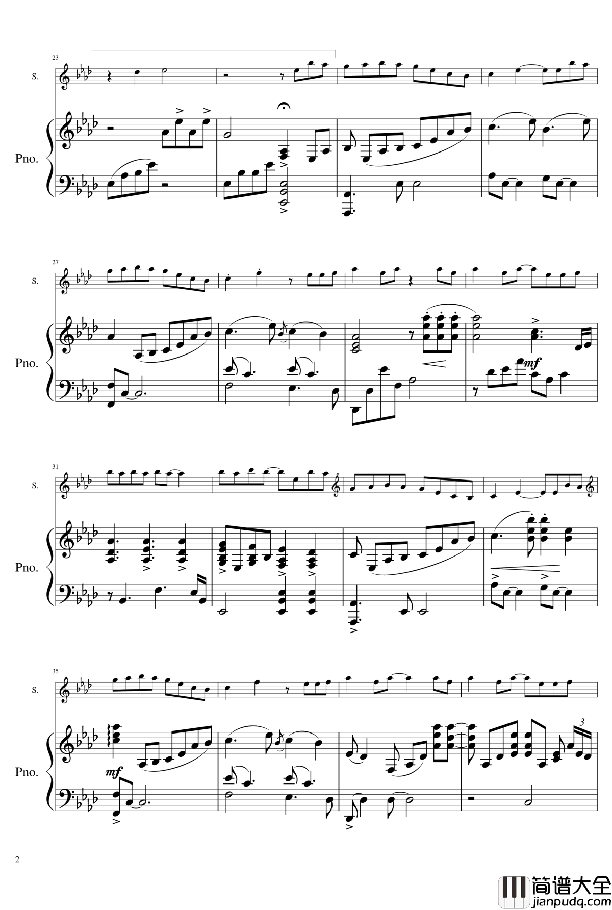 天黑黑钢琴谱_原版_吴庆隆