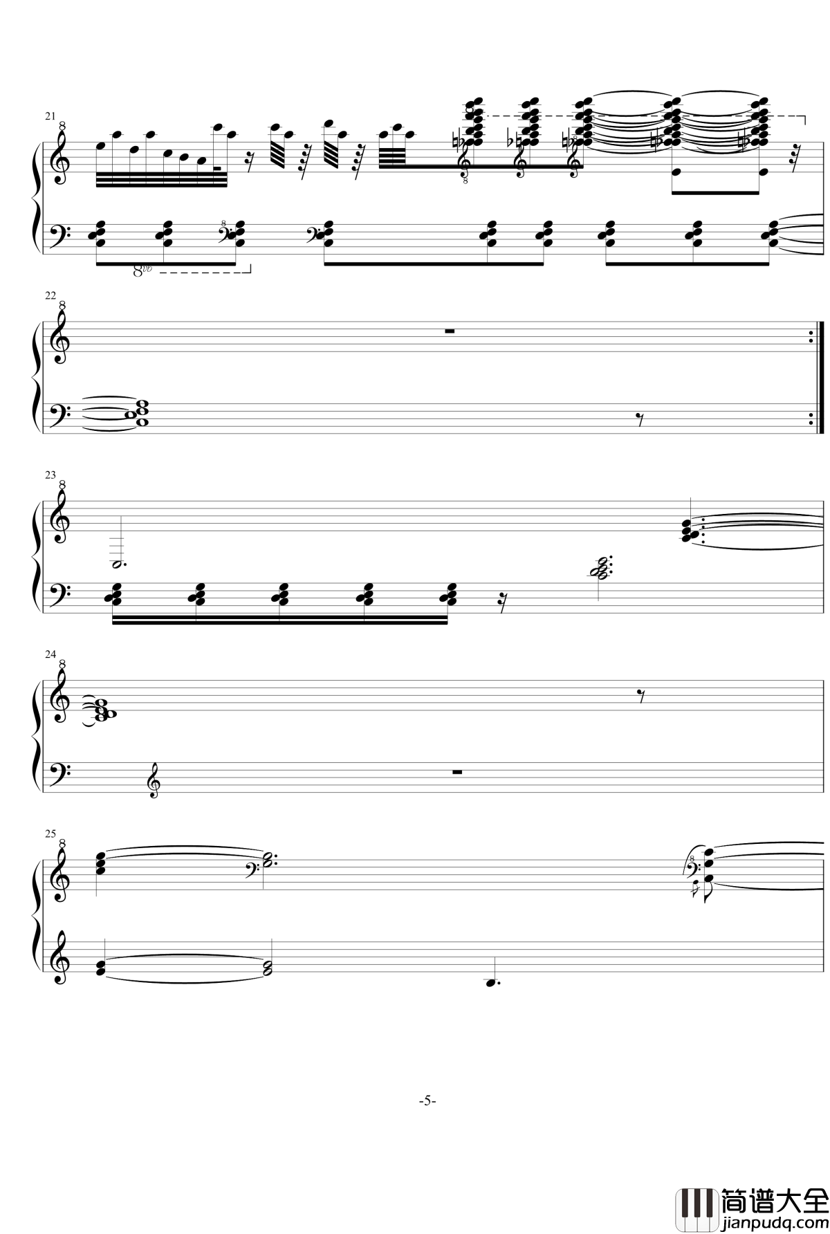 NO._1_Op.7钢琴谱_北方局长