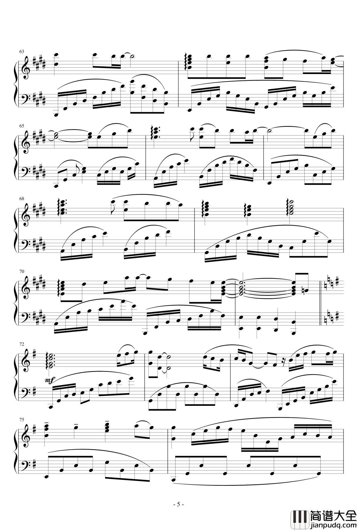 天空与心灵皆能雨过天晴钢琴谱_【Lovelive】Aqours~空も心も晴れるから