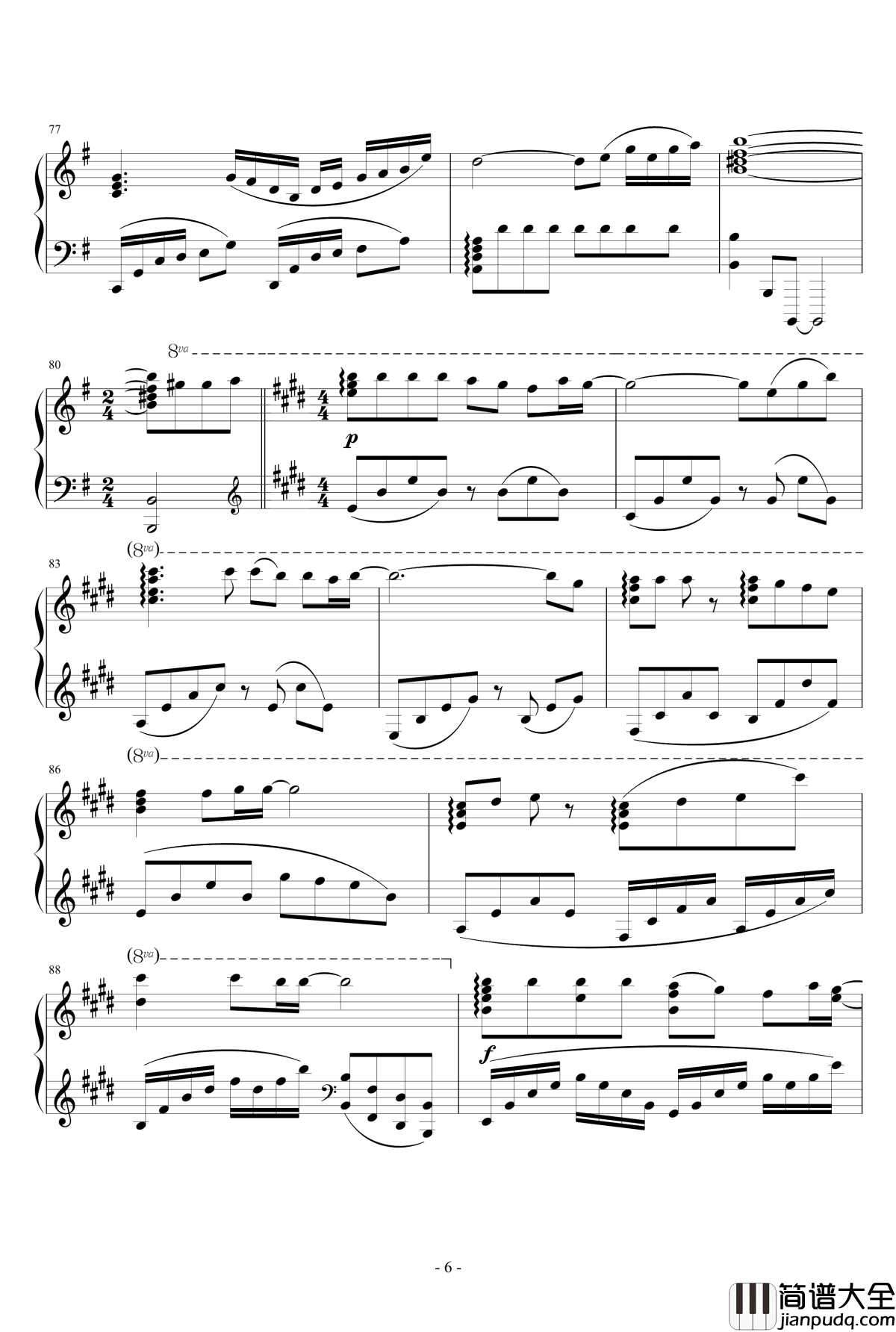 天空与心灵皆能雨过天晴钢琴谱_【Lovelive】Aqours~空も心も晴れるから