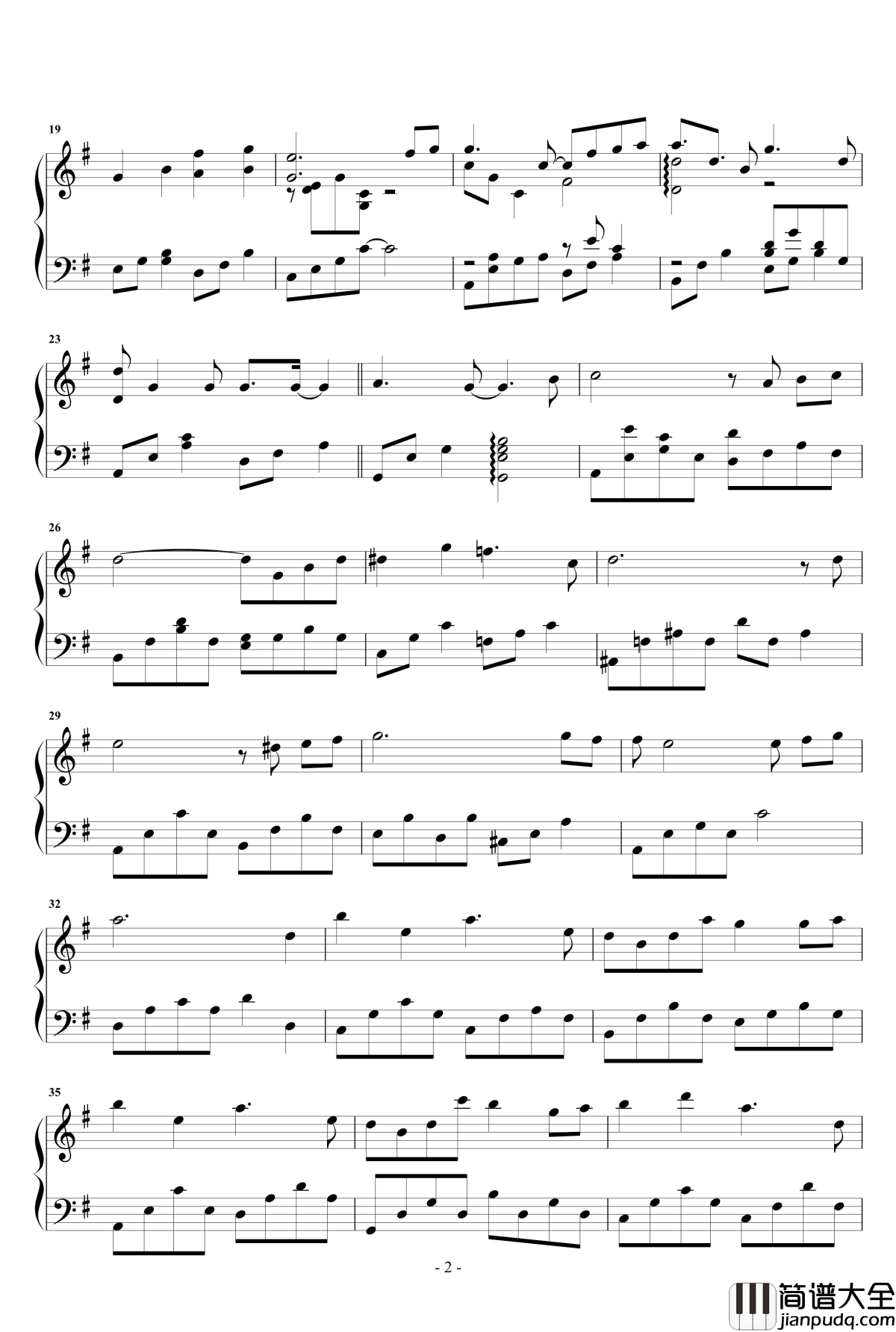 曾经守候钢琴谱_华丽独奏版_张碧晨