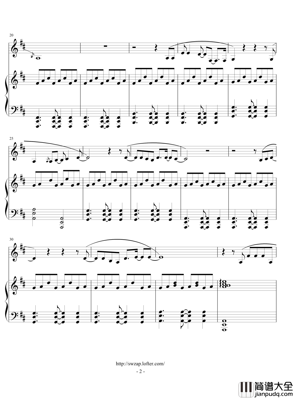 Until_The_Day钢琴谱__伟大的渺小_英文版_林俊杰