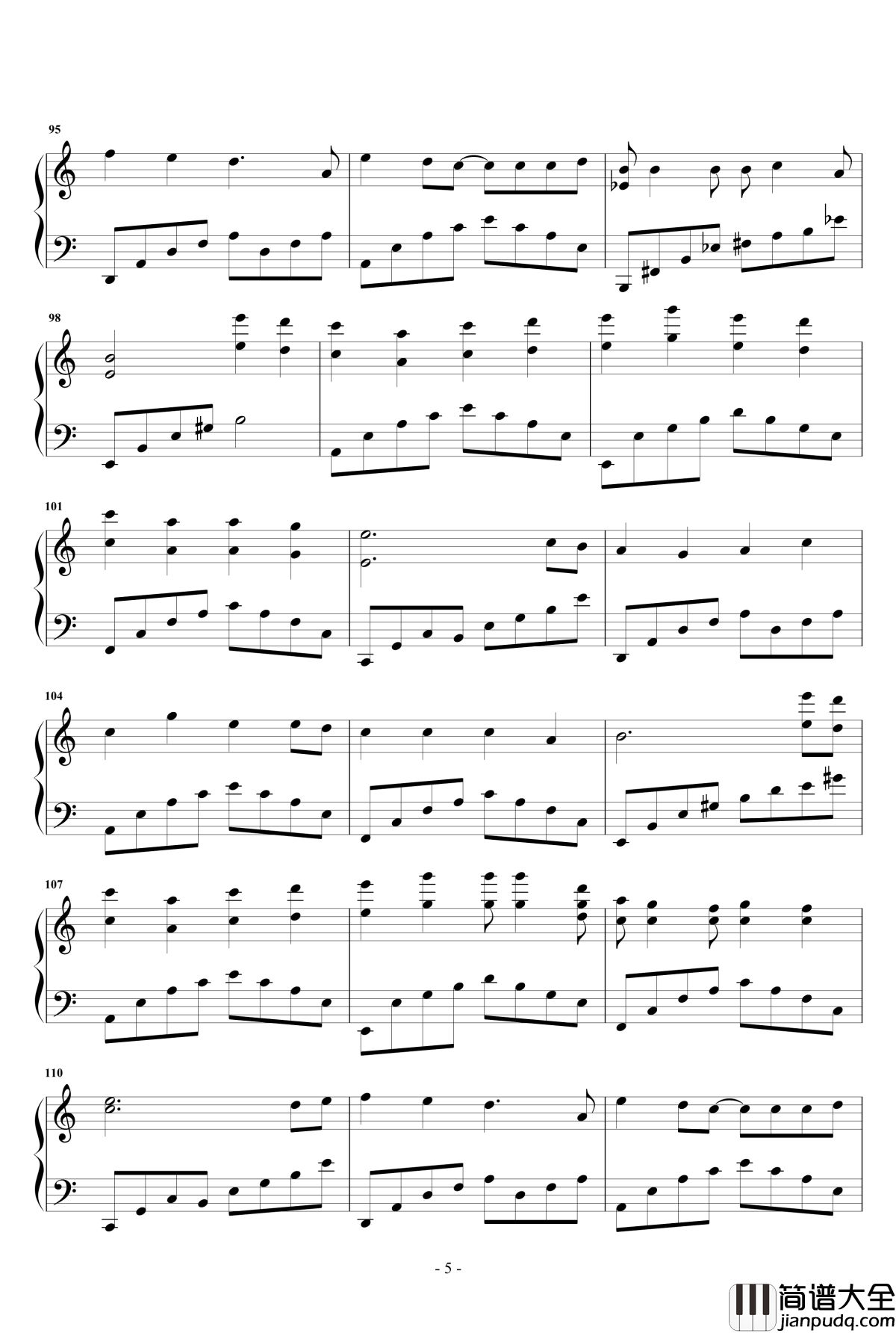 童话镇钢琴谱_原声版_陈一发儿