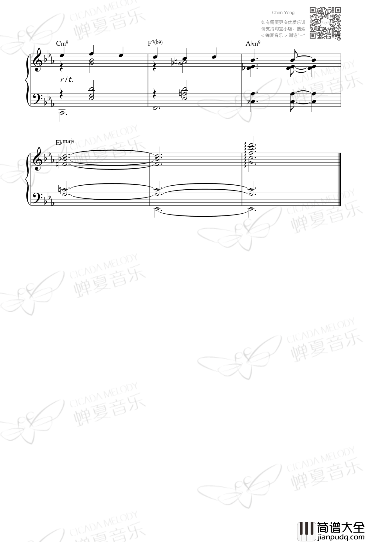 夜曲钢琴谱_肖邦_chopin