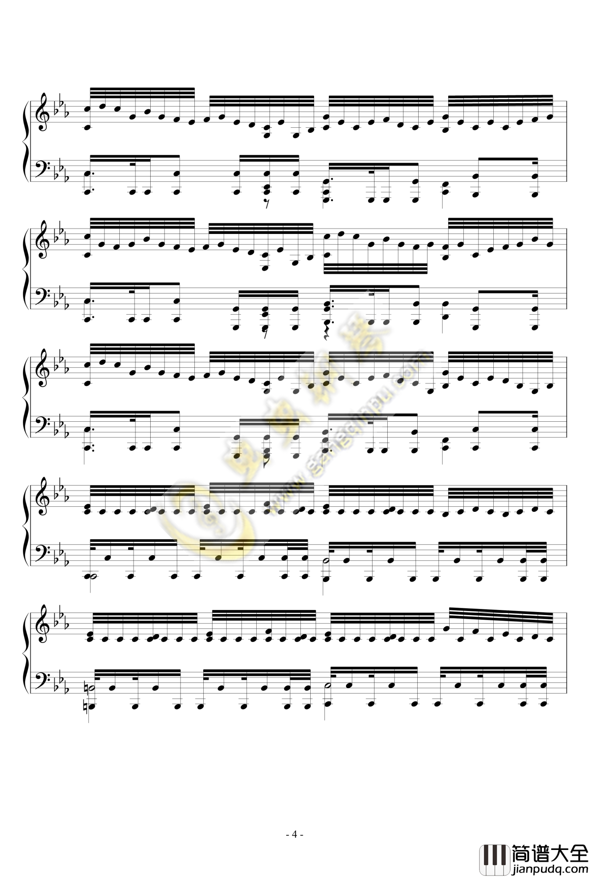 Fight_Club钢琴谱_刺客信条