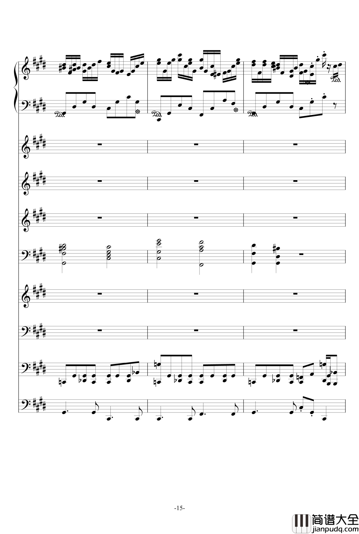 克罗地亚第六号狂想曲钢琴谱_ellocz