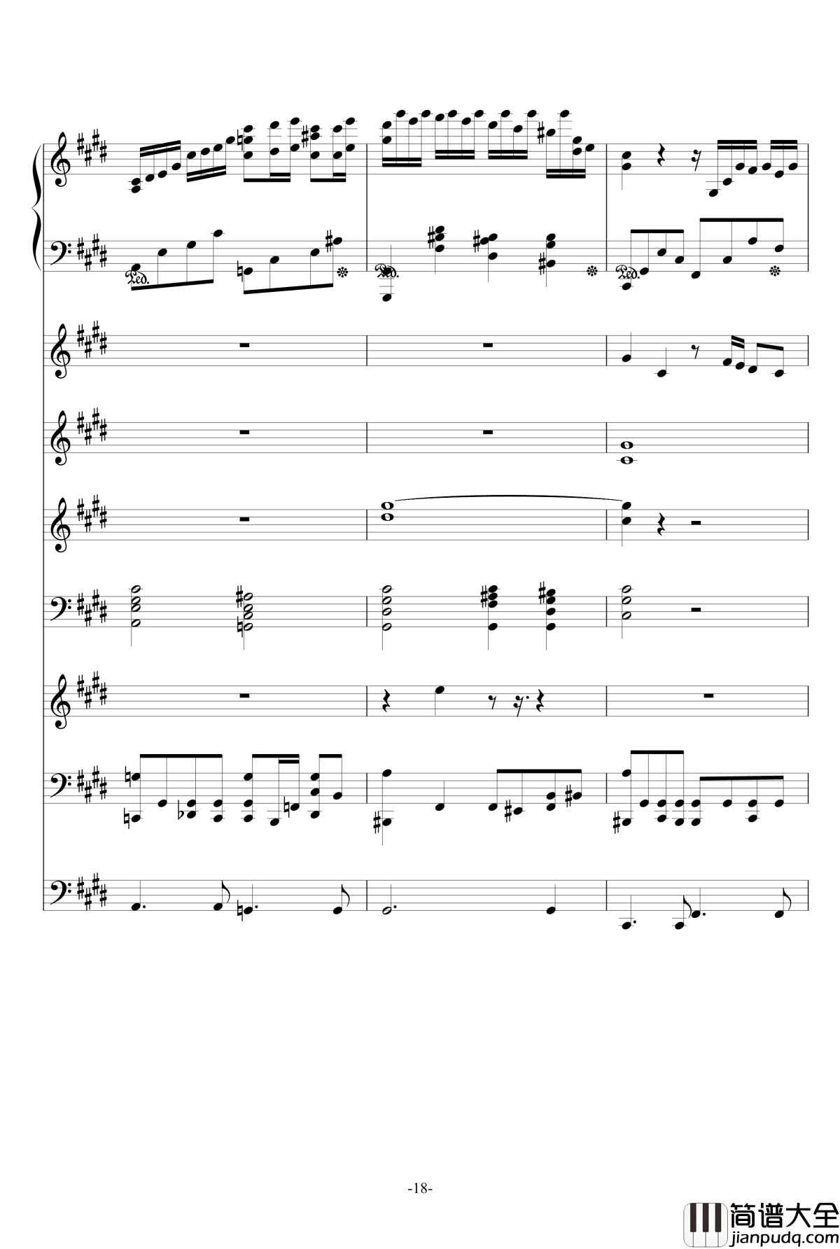 克罗地亚第六号狂想曲钢琴谱_ellocz