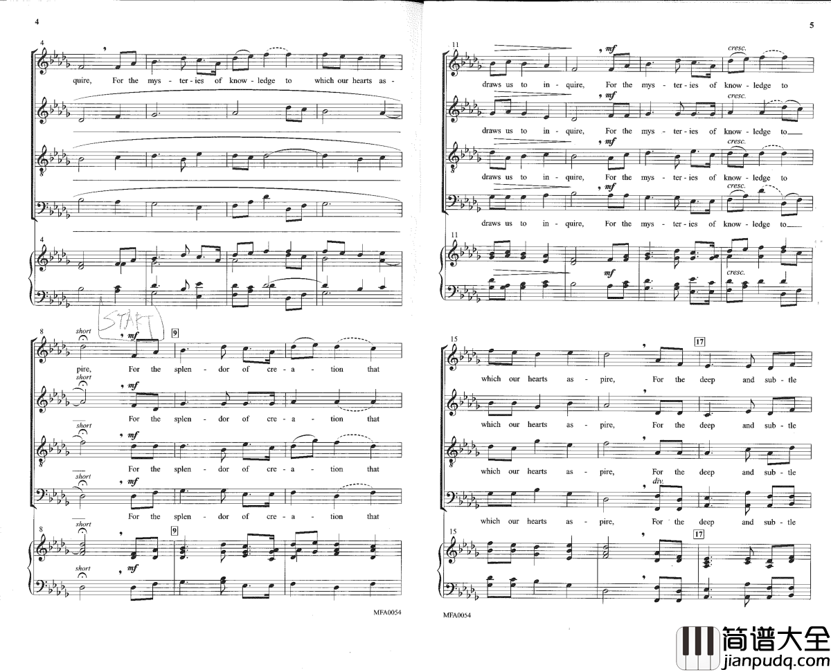 For_the_splendor_of_creation钢琴谱_Gustav_Holst