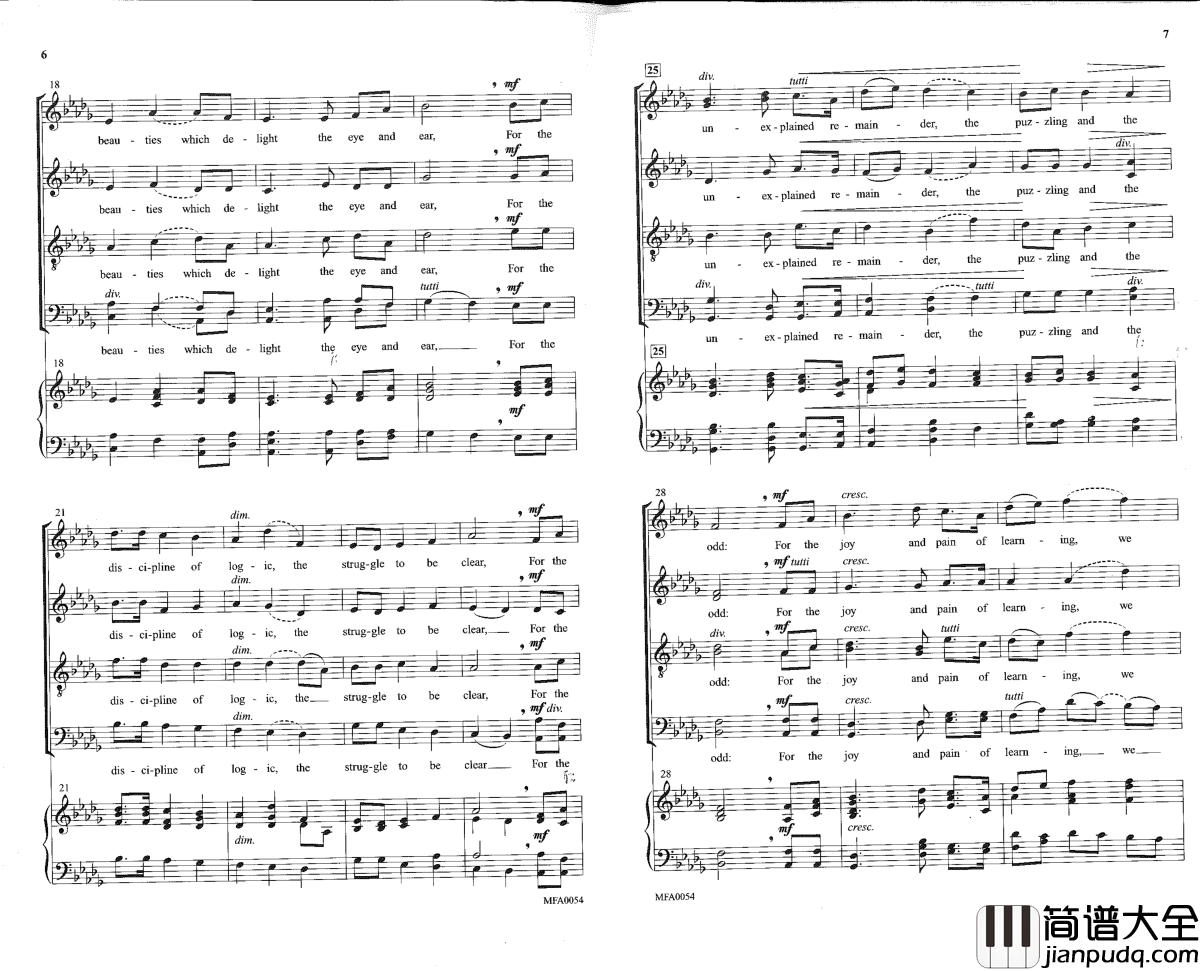 For_the_splendor_of_creation钢琴谱_Gustav_Holst