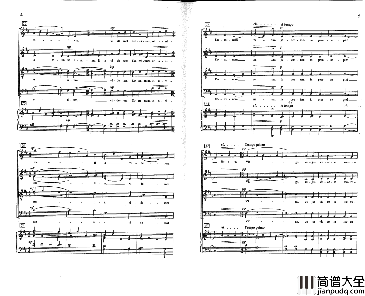 O_Magnum_Mysterium钢琴谱__Morten_Lauridsen