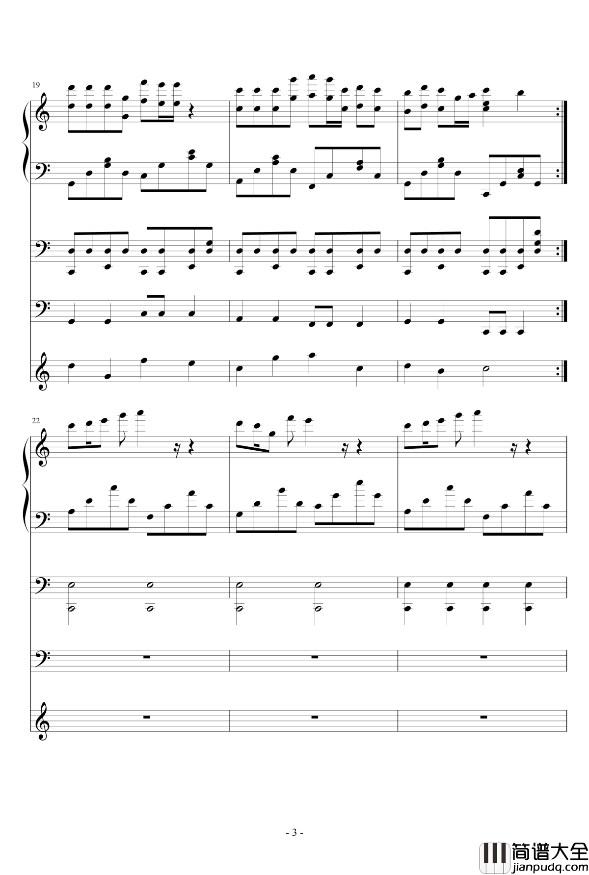 花绽放钢琴谱_smile丶轩