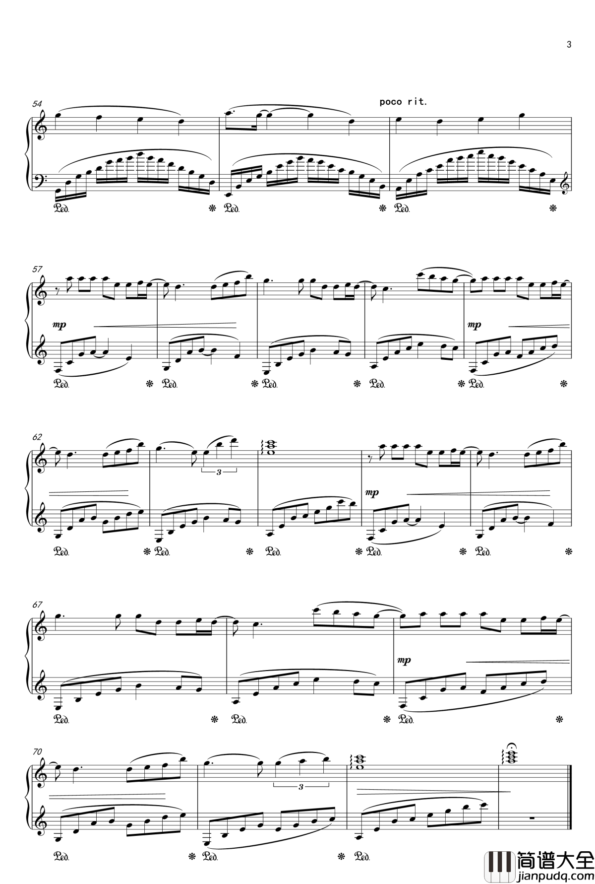 催眠月半的钢琴曲钢琴谱_1037854971