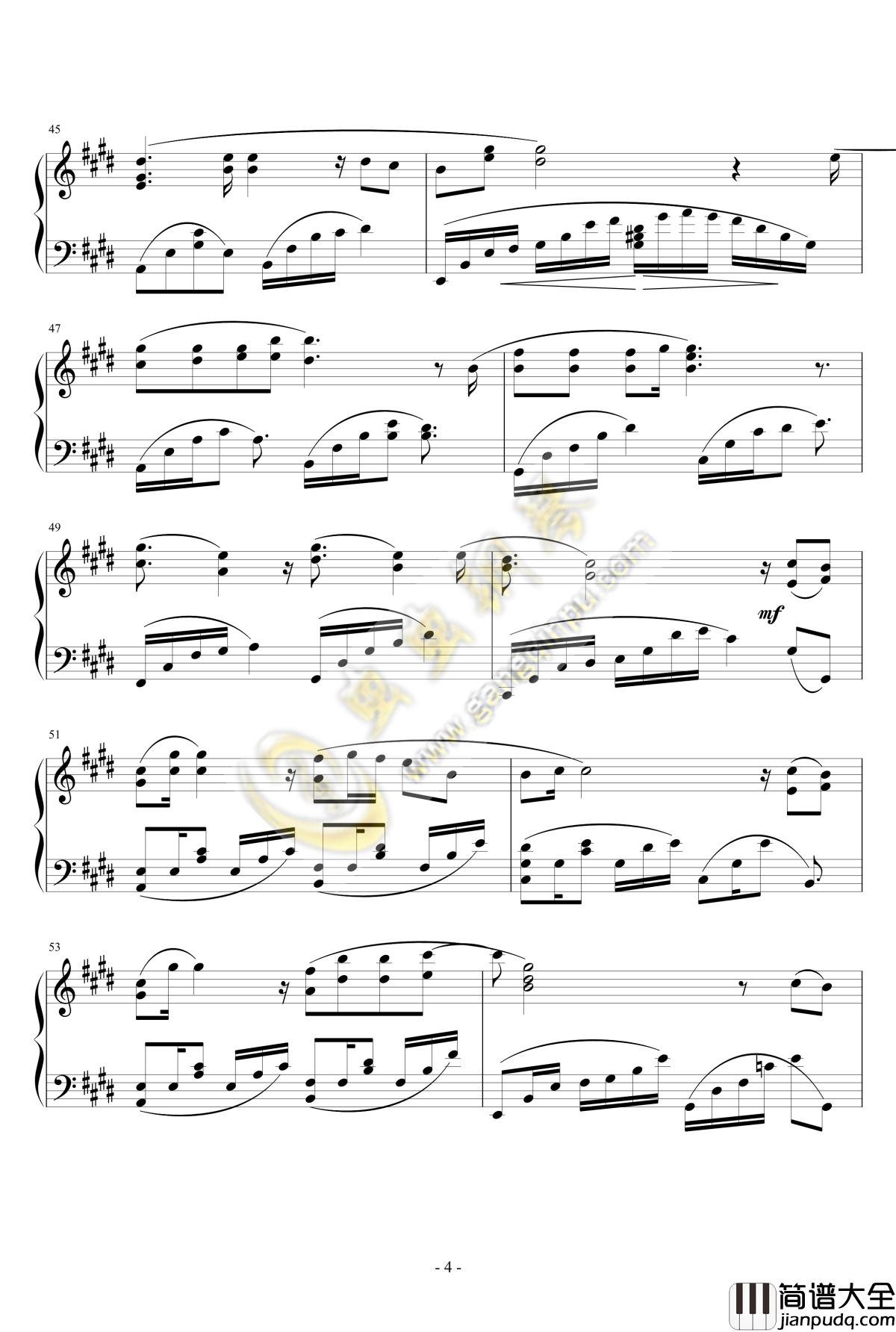 腐草为萤钢琴谱_钢琴独奏_银临