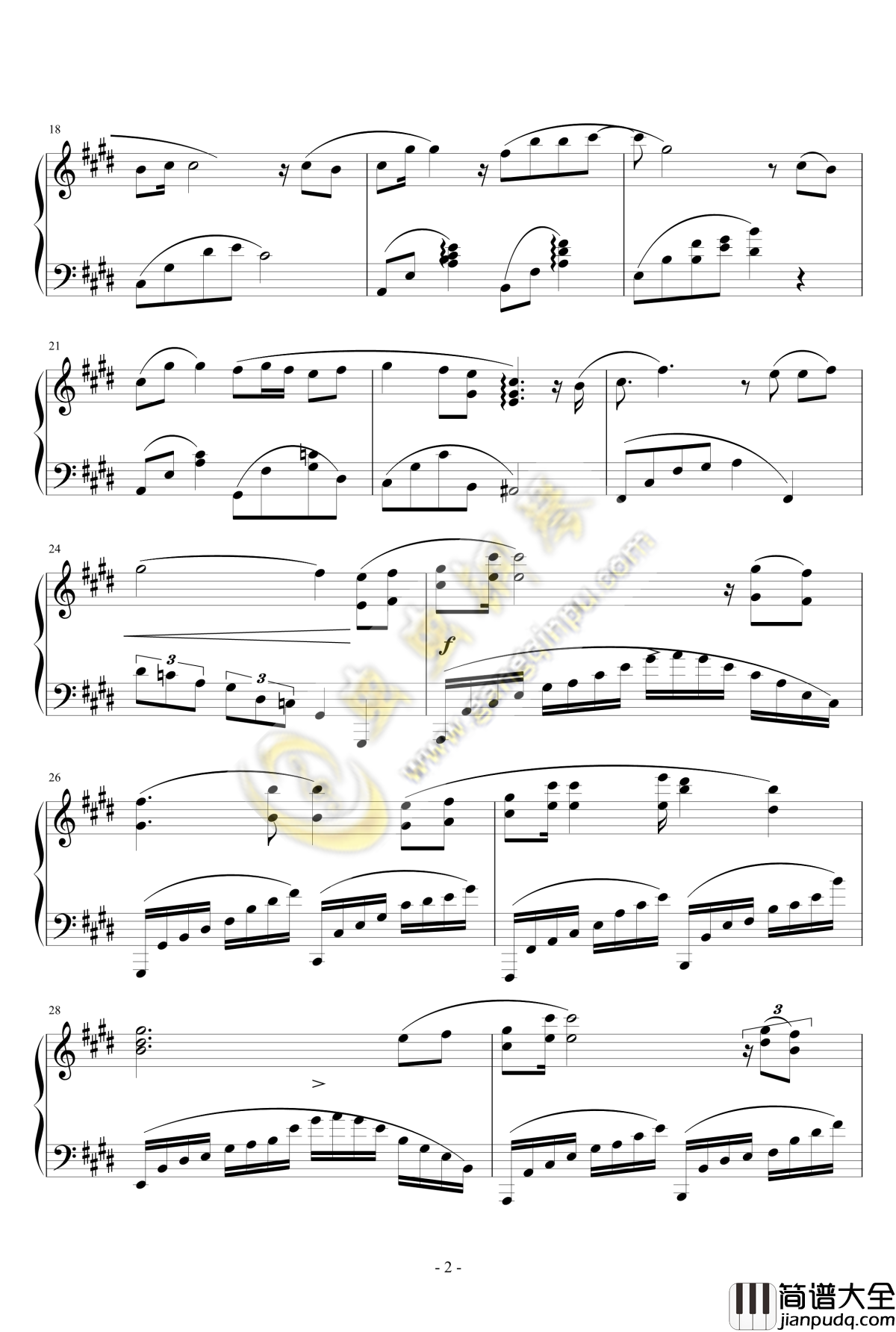 腐草为萤钢琴谱_钢琴独奏_银临