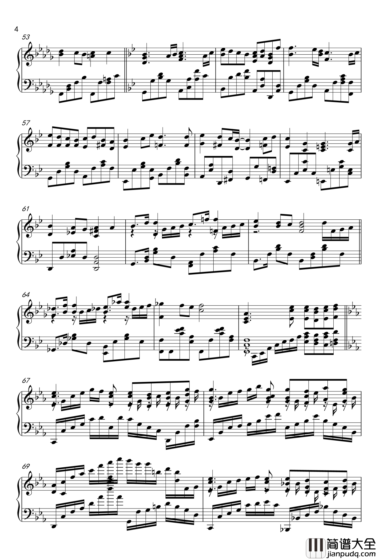 空は高钢琴谱_風は歌う_FateZero