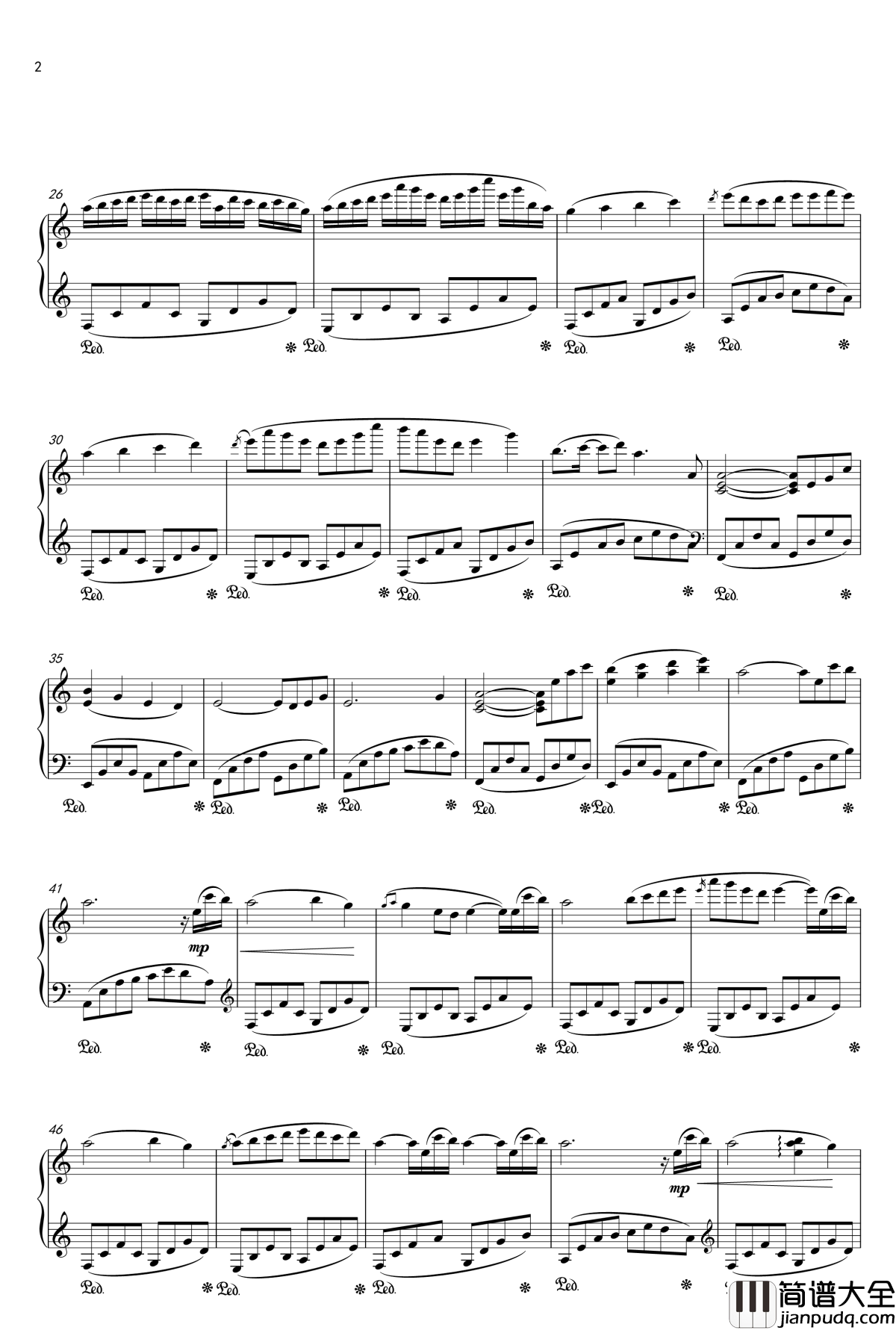 忧钢琴谱_1037854971