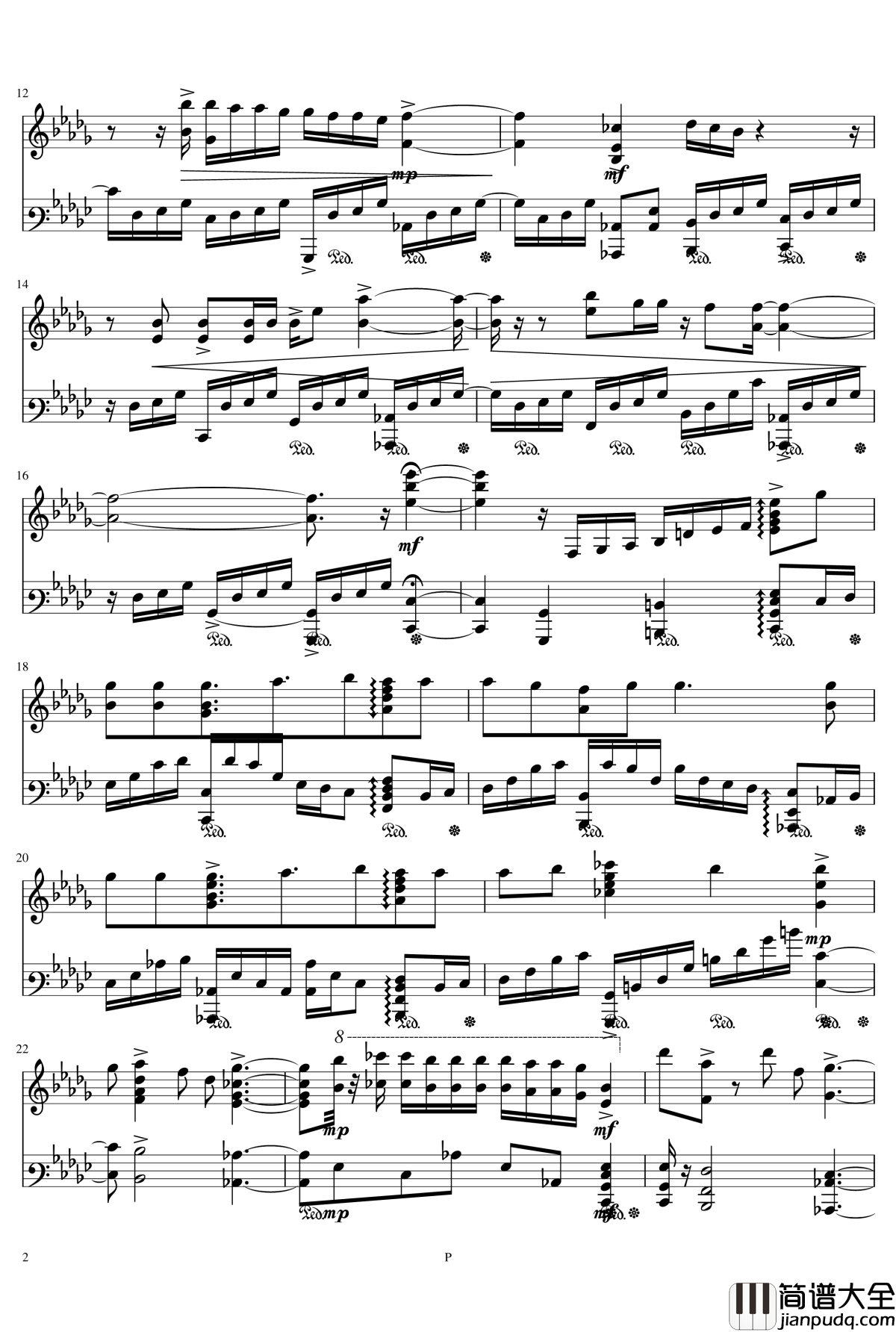 魔法使的新娘钢琴谱