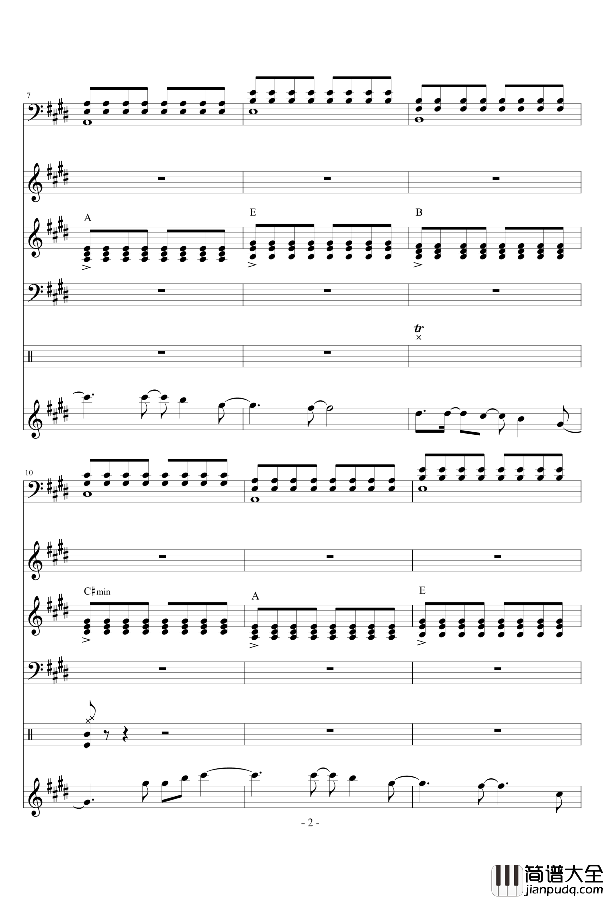 The_Spectre钢琴谱_原版乐队总谱_Alan_Walker