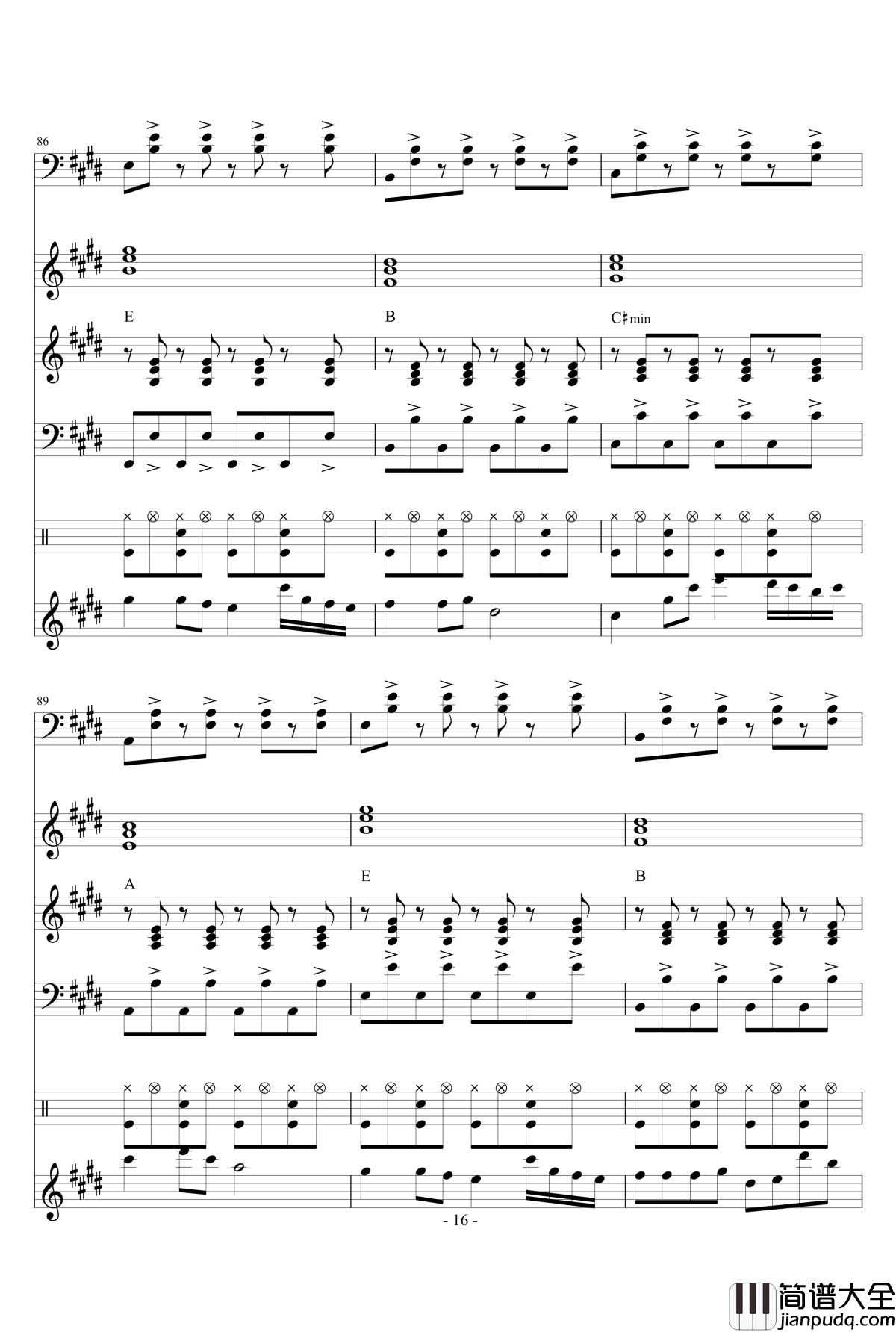 The_Spectre钢琴谱_原版乐队总谱_Alan_Walker