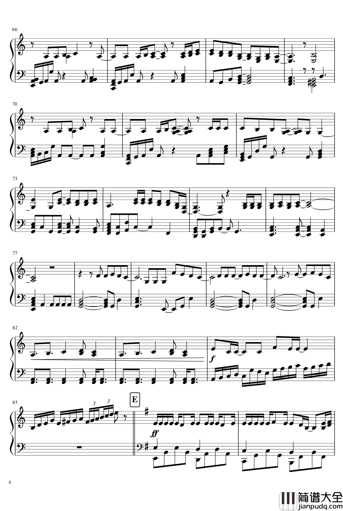 NIGHT_DREAM钢琴谱_歌之王子殿下