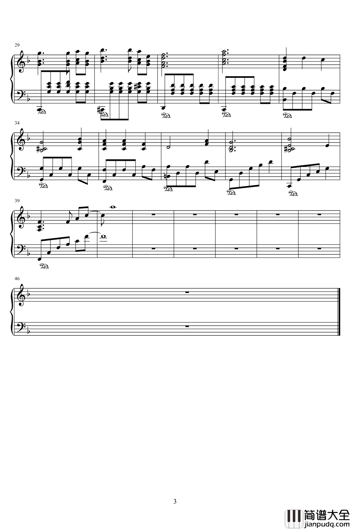 pastel_pure钢琴谱_今野绪雪_百合三神作_圣母在上_OP