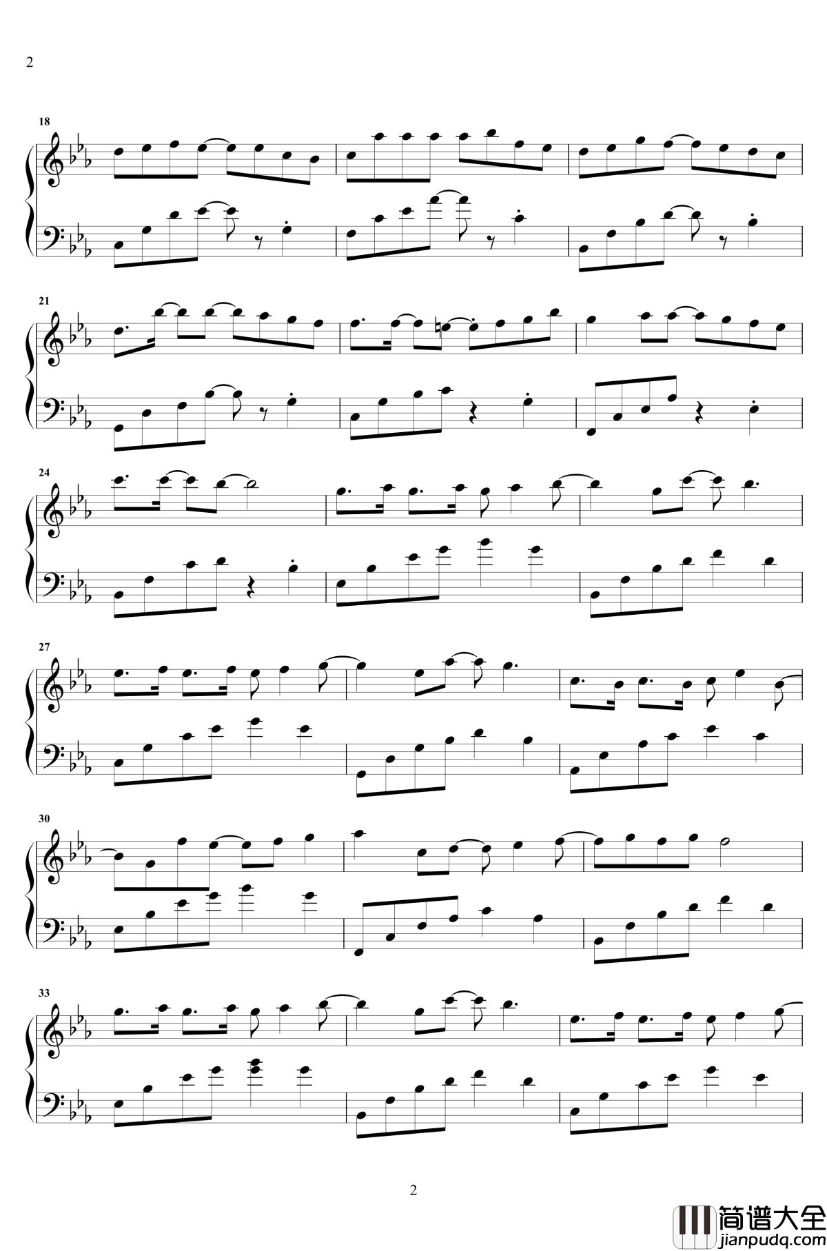 我多喜欢你,你会知道钢琴谱_原声抒情_杨凯伊