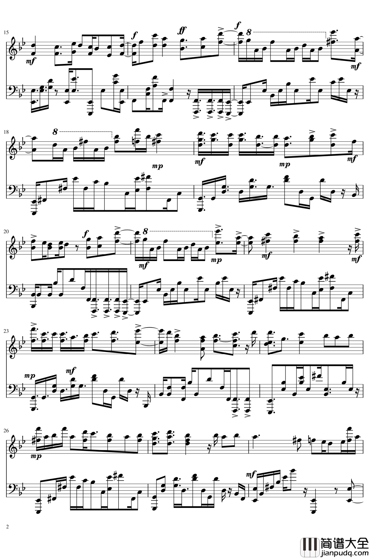 宝石之国钢琴谱_修改版_圆粒金钢石