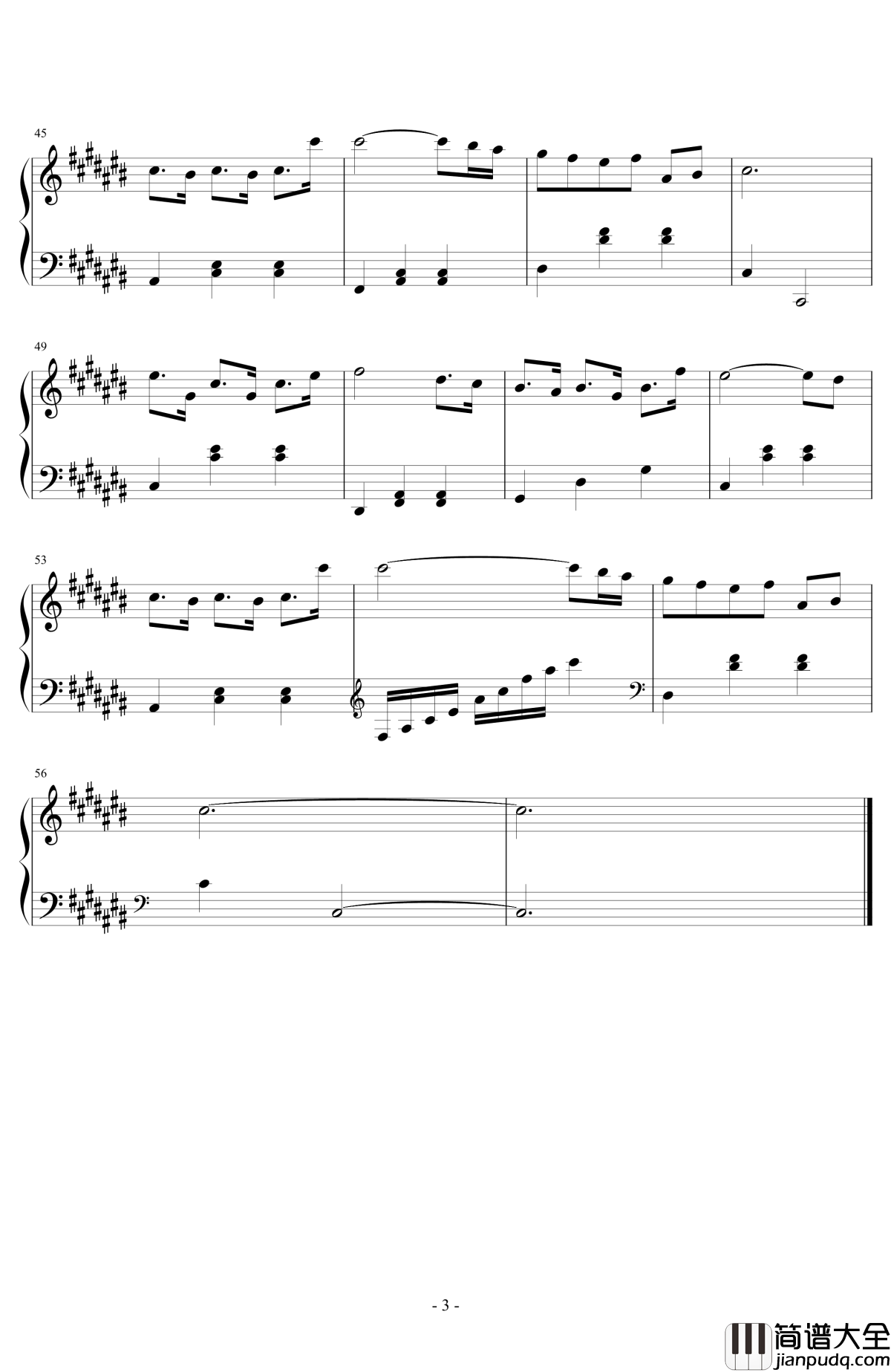 雨中漫步钢琴谱_Stepping_On_The_Rainy_Street_完全版_The_Daydream