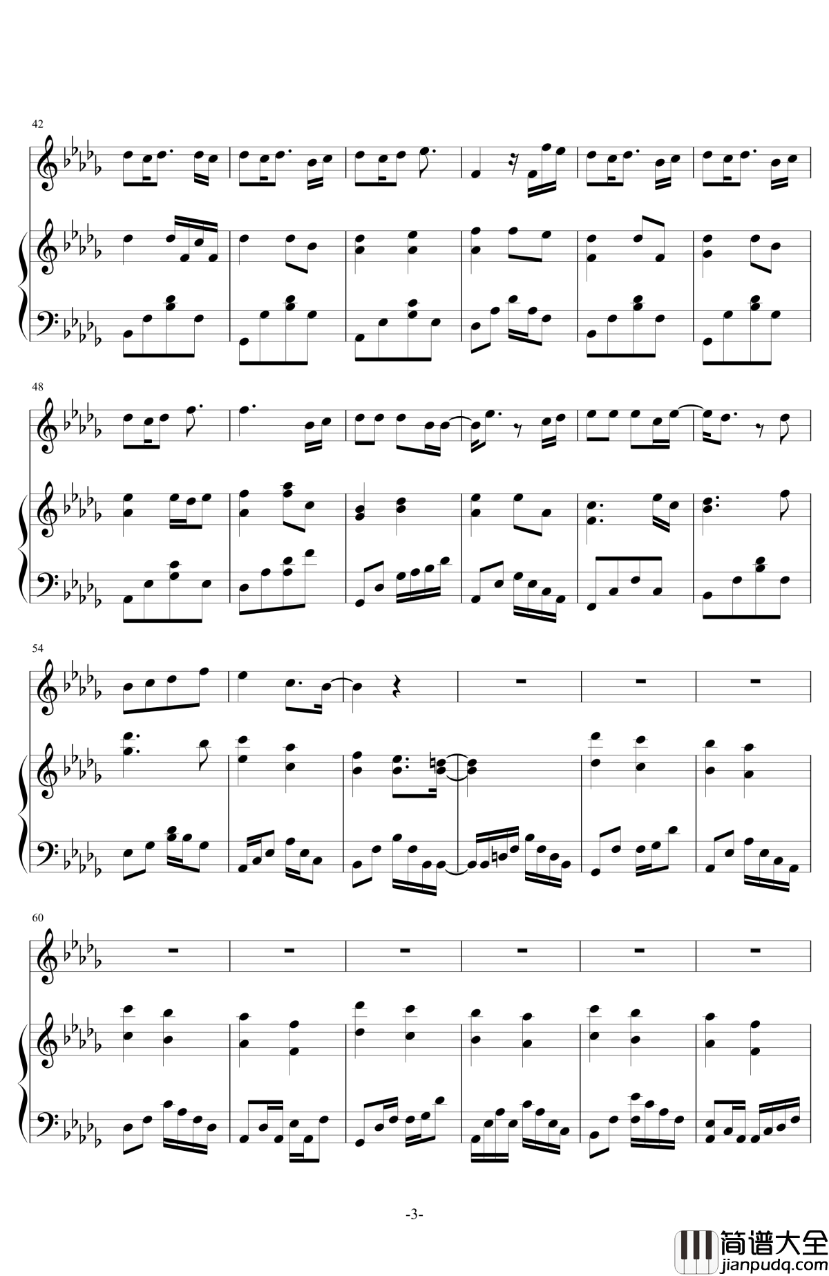 爱在记忆中找你钢琴谱_林峯