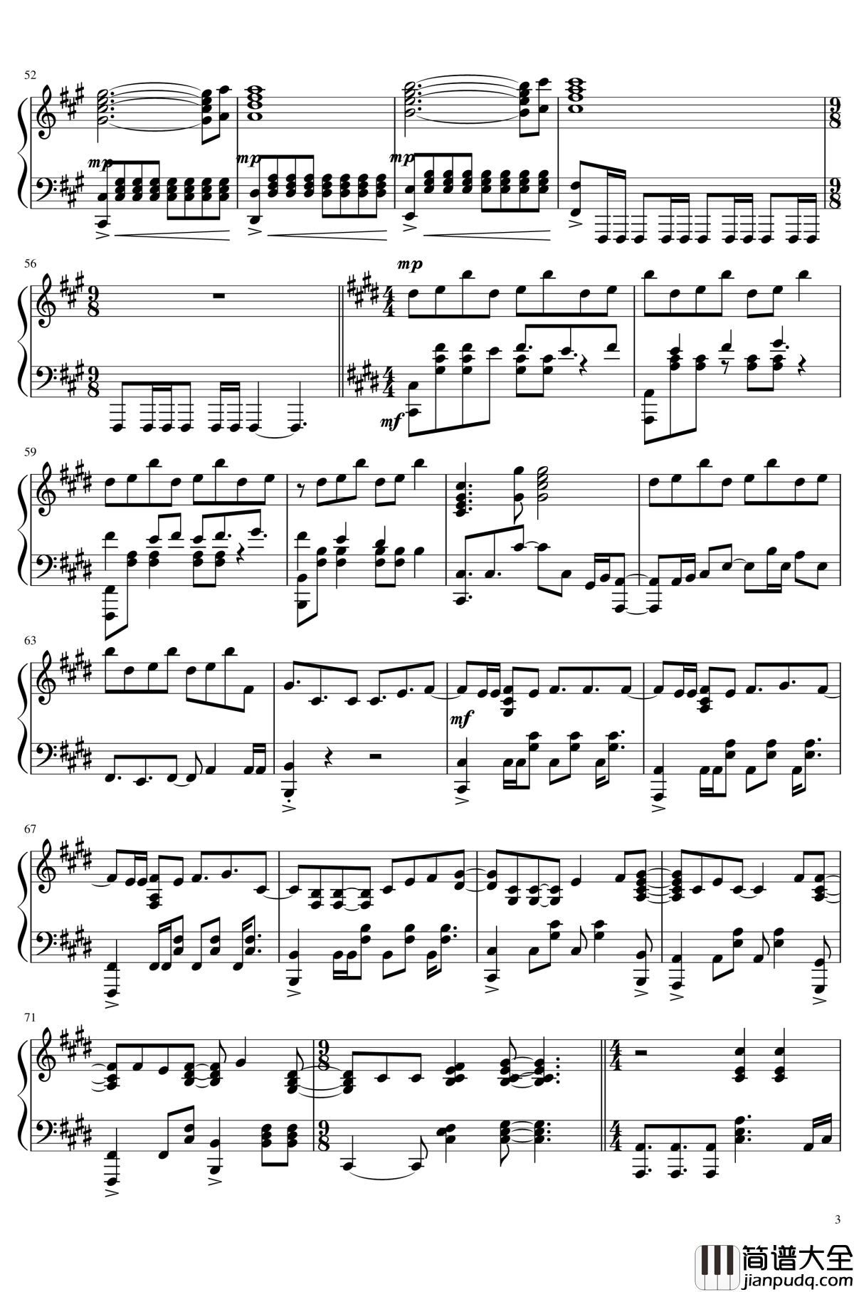 There_is_a_Reason_电影版_ED钢琴谱_游戏人生:_零_游戏人生