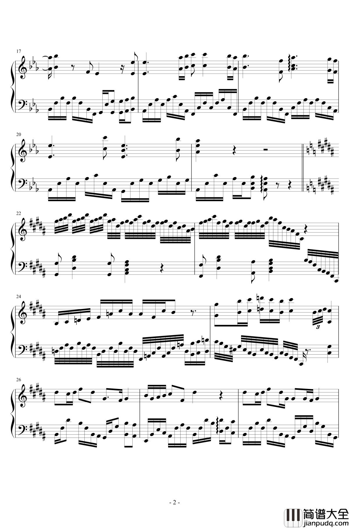 雾中列车钢琴谱_解忧杂货店_李健