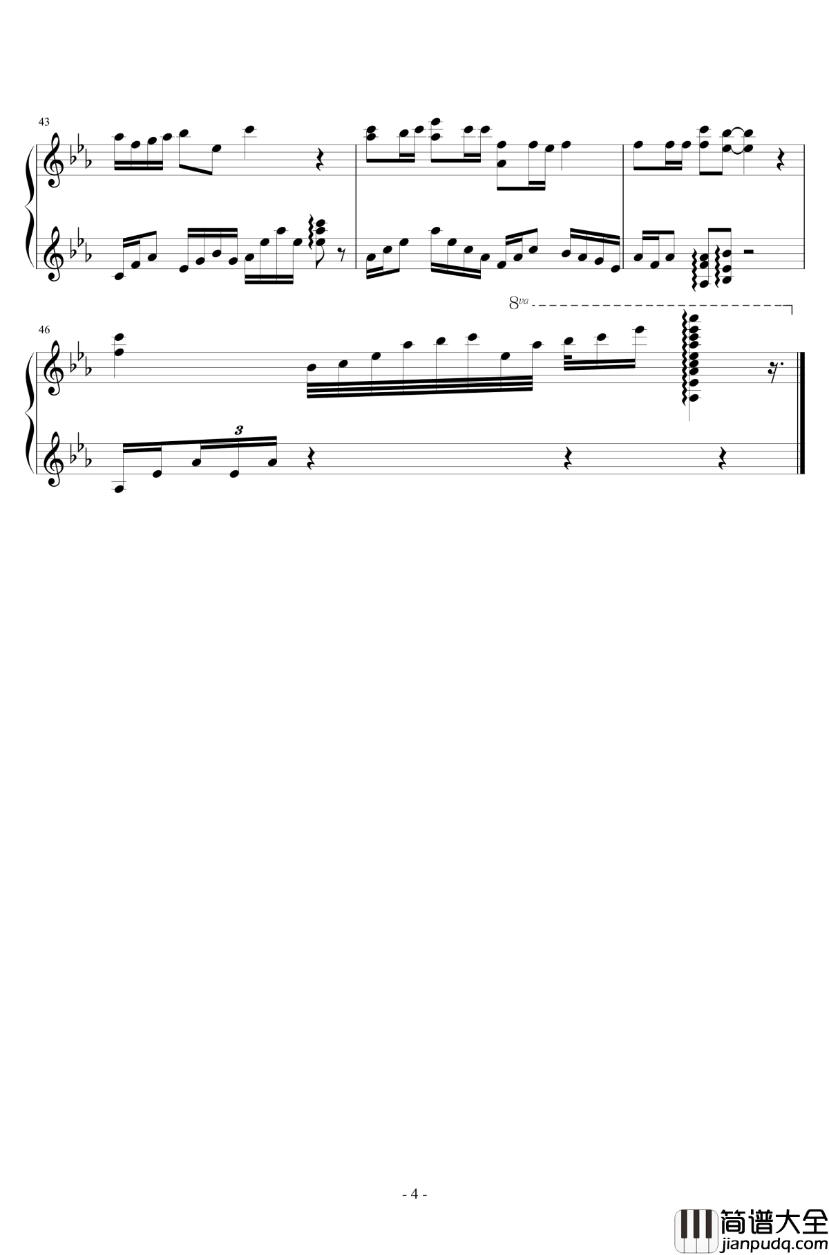 雾中列车钢琴谱_解忧杂货店_李健